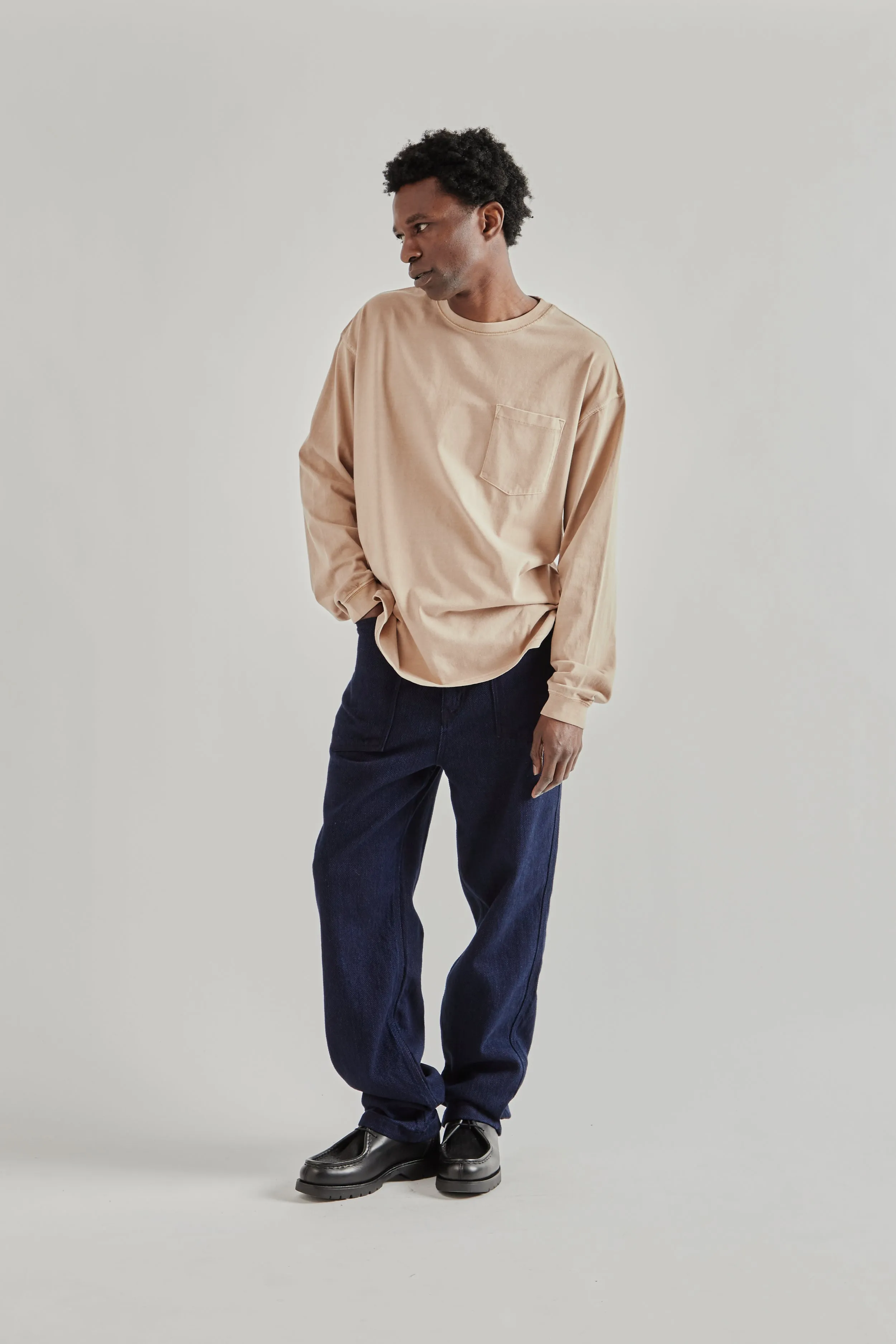 Pigment Pocket Long Sleeve Tee - Beige sold by Wallace Mercantile product image thumbnail 2