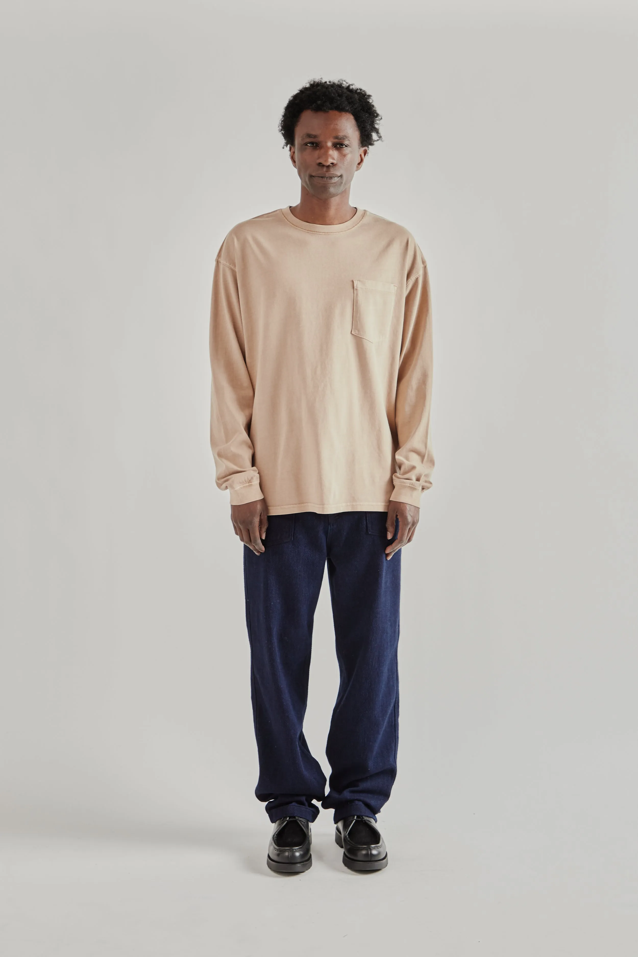 Pigment Pocket Long Sleeve Tee - Beige sold by Wallace Mercantile product image thumbnail 3
