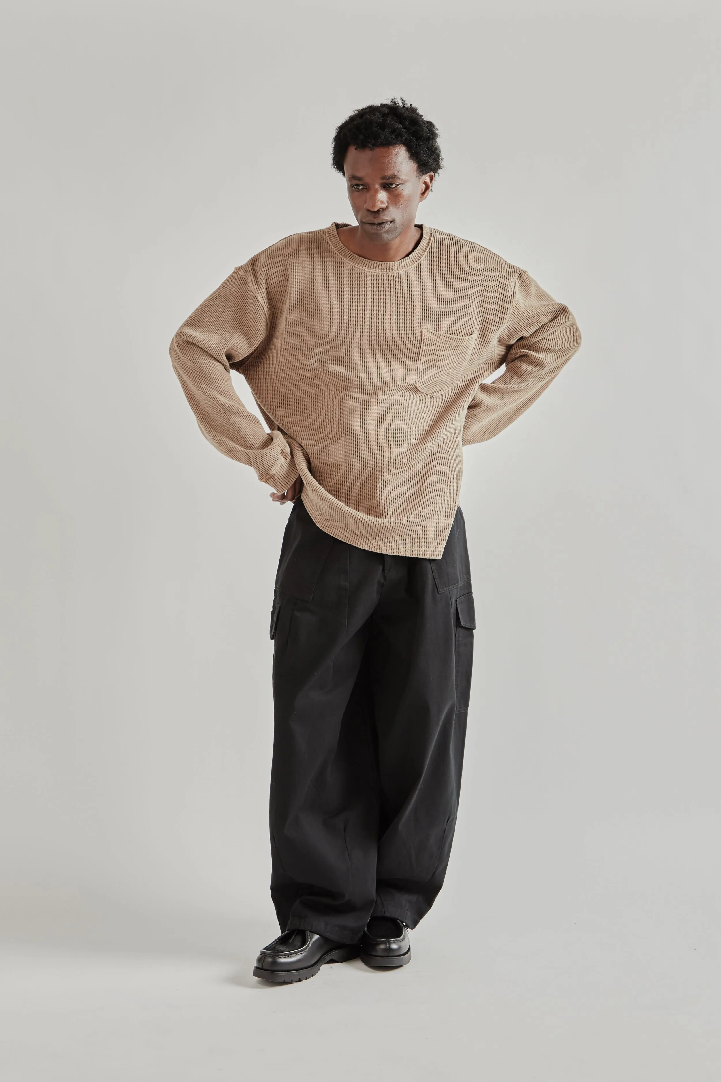 Pigment Dyeing Waffle Pocket Tee - Tan sold by Wallace Mercantile product image thumbnail 2