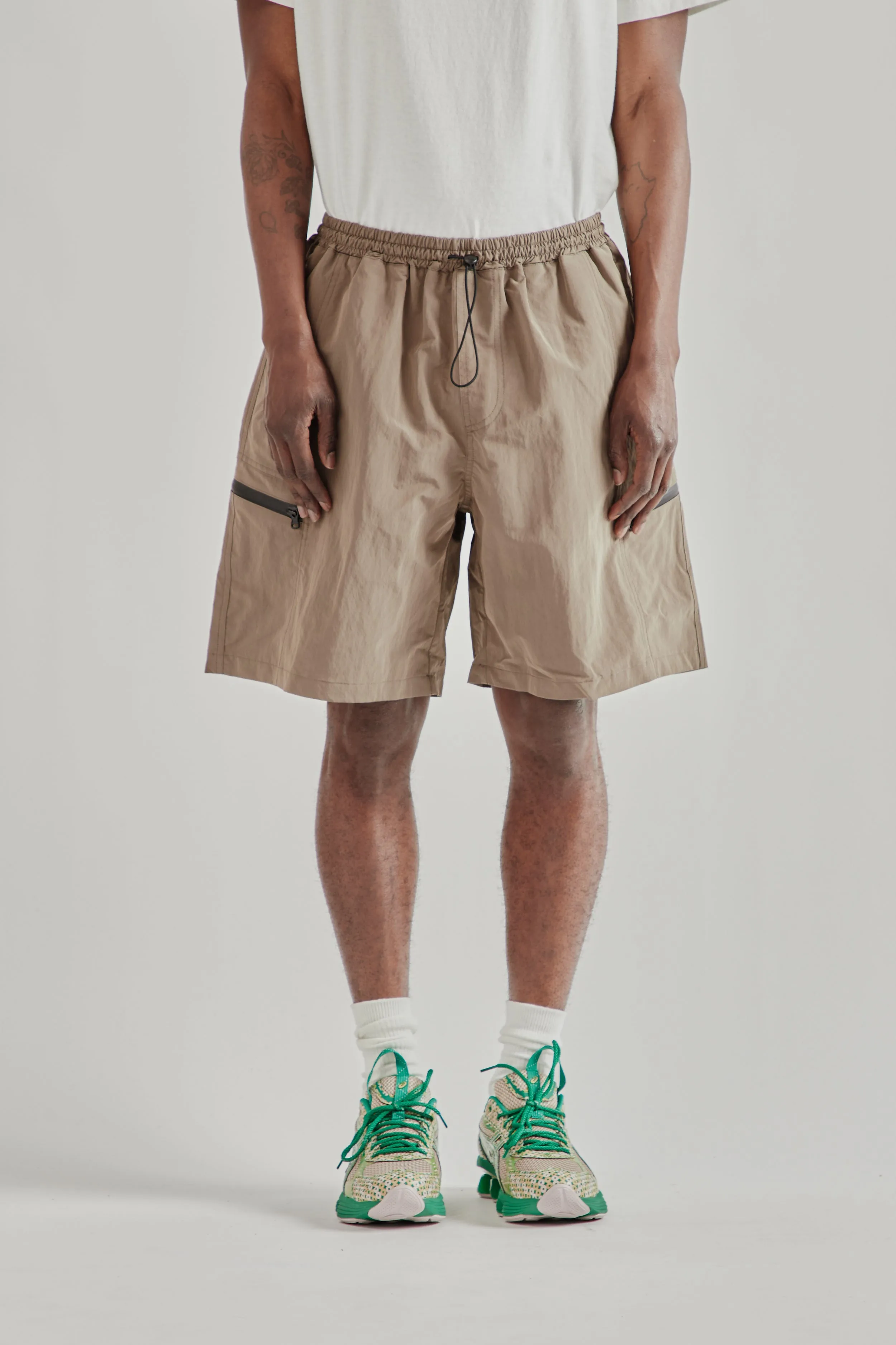 Nylon Utility Pocket Shorts - Mud sold by Wallace Mercantile
