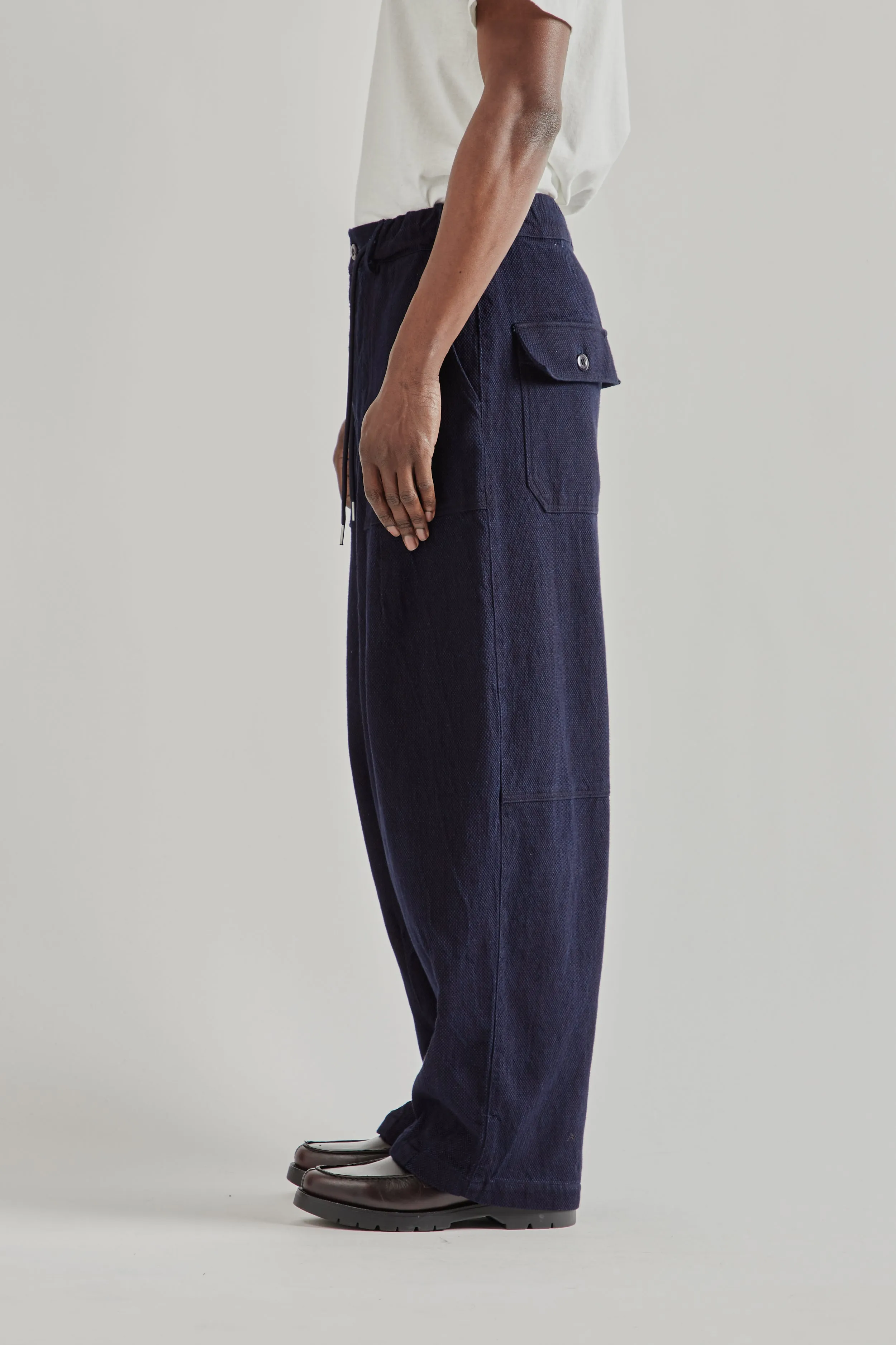 Sashiko Denim Balloon Pants - Indigo sold by Wallace Mercantile product image thumbnail 4
