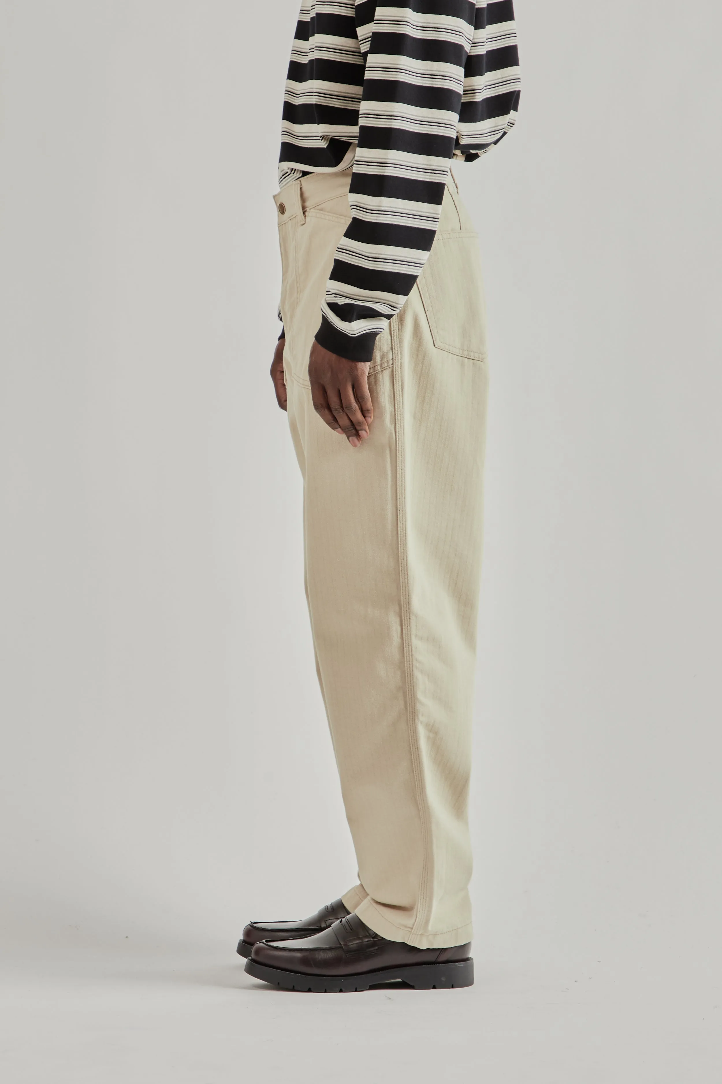 Army Denim Fatigue Pants - Beige sold by Wallace Mercantile product image thumbnail 4