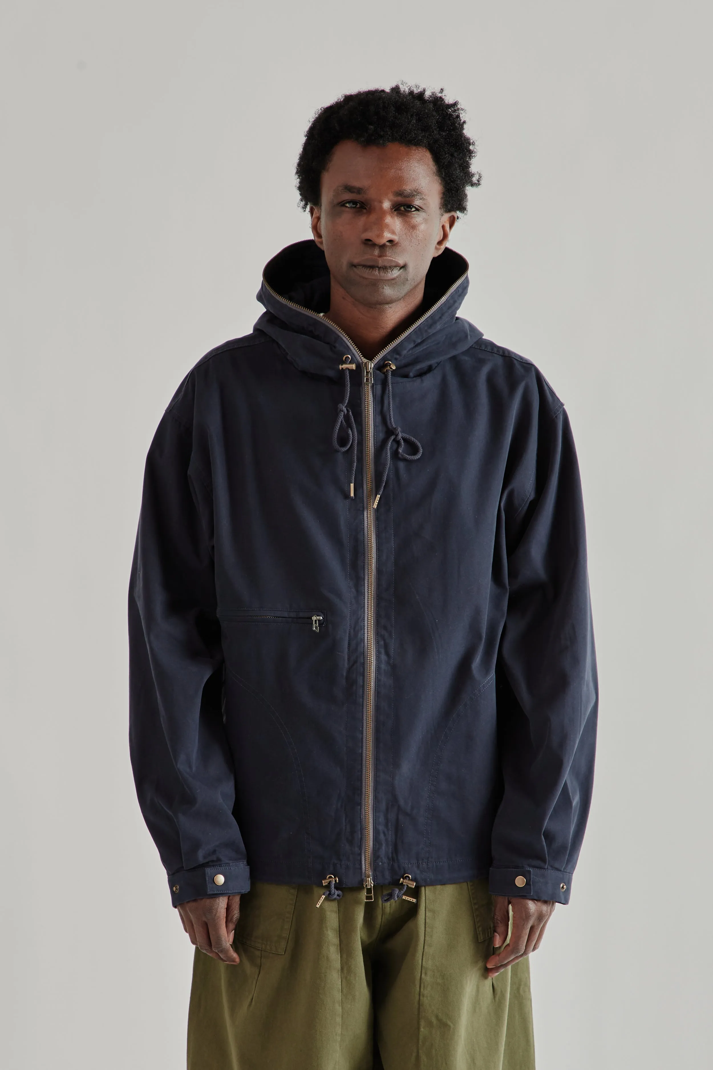Sailing Hooded Parka - Navy sold by Wallace Mercantile