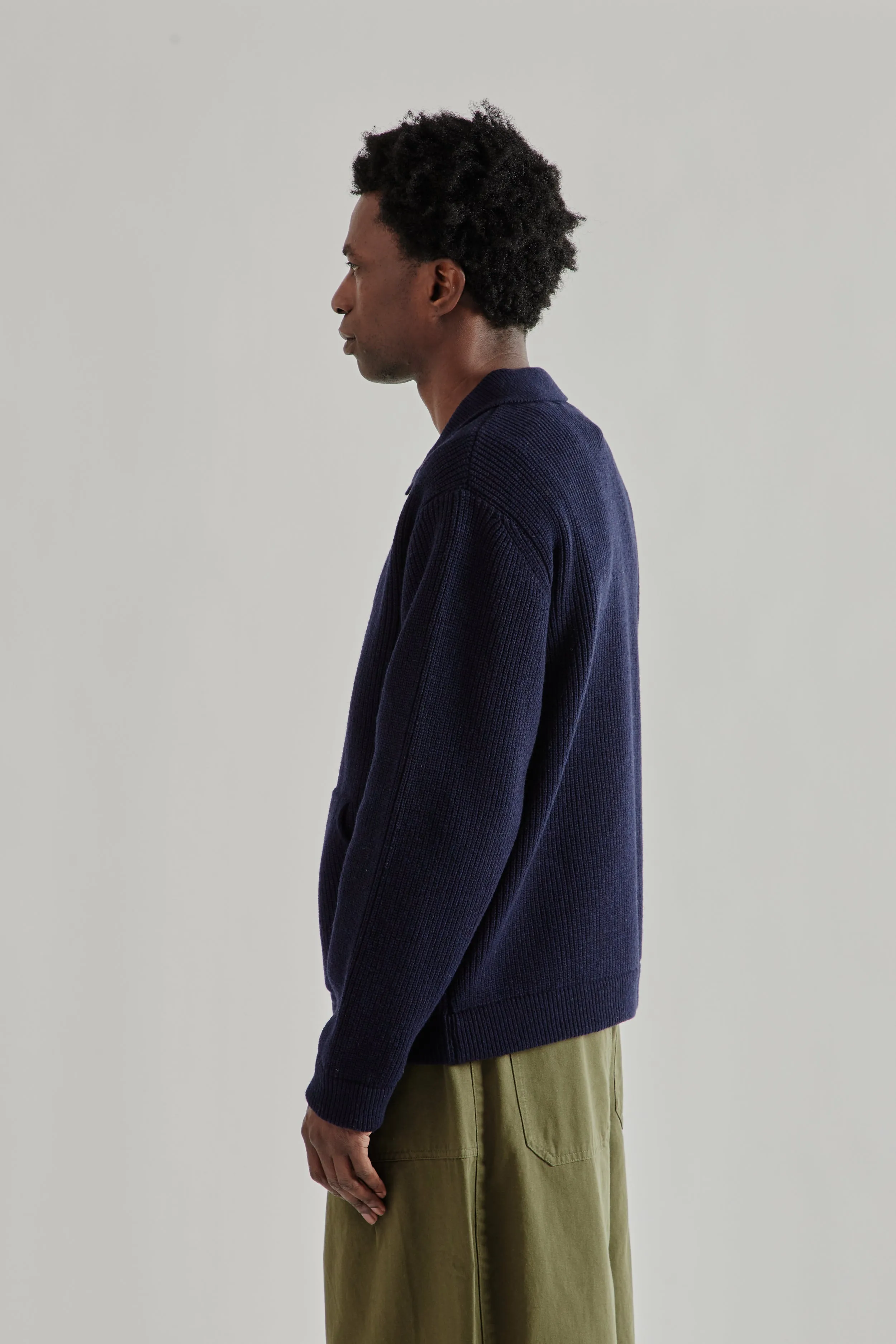 Ultra Heavyweight Collar Cardigan - Navy sold by Wallace Mercantile product image thumbnail 5