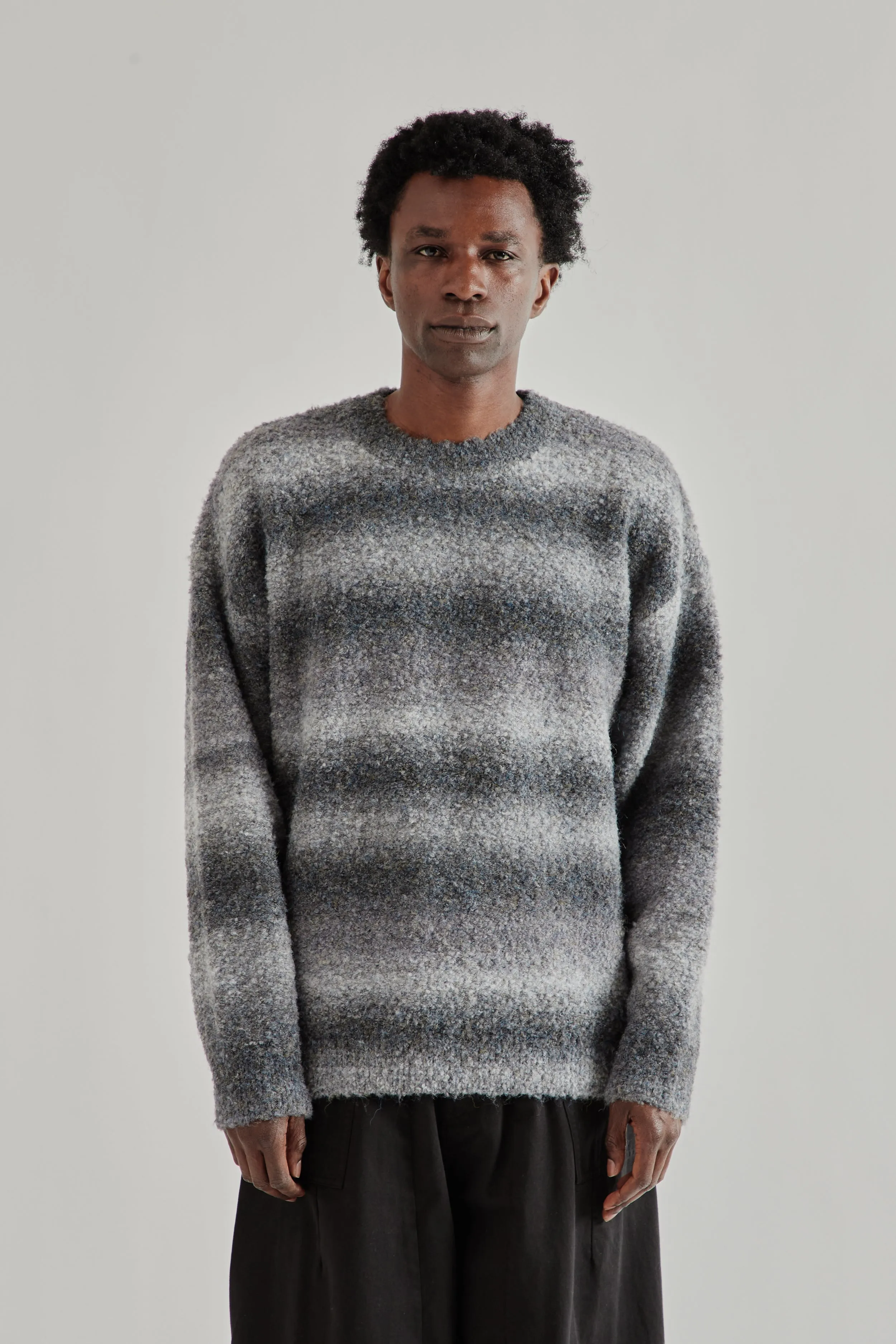Gradation Boucle Knit - Grey sold by Wallace Mercantile