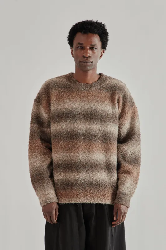 Gradation Boucle Knit - Brown made by FrizmWORKS