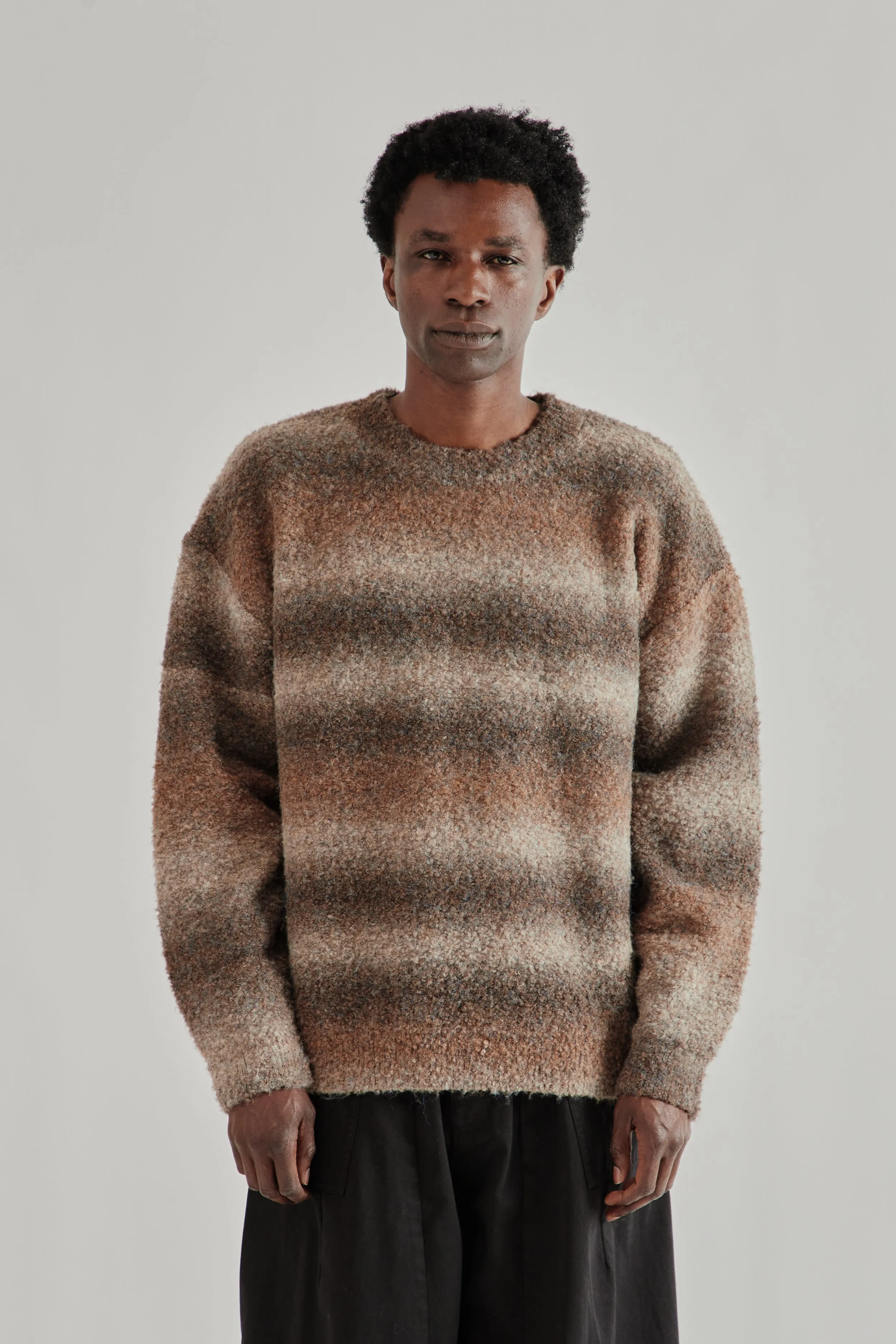 Gradation Boucle Knit - Brown sold by Wallace Mercantile