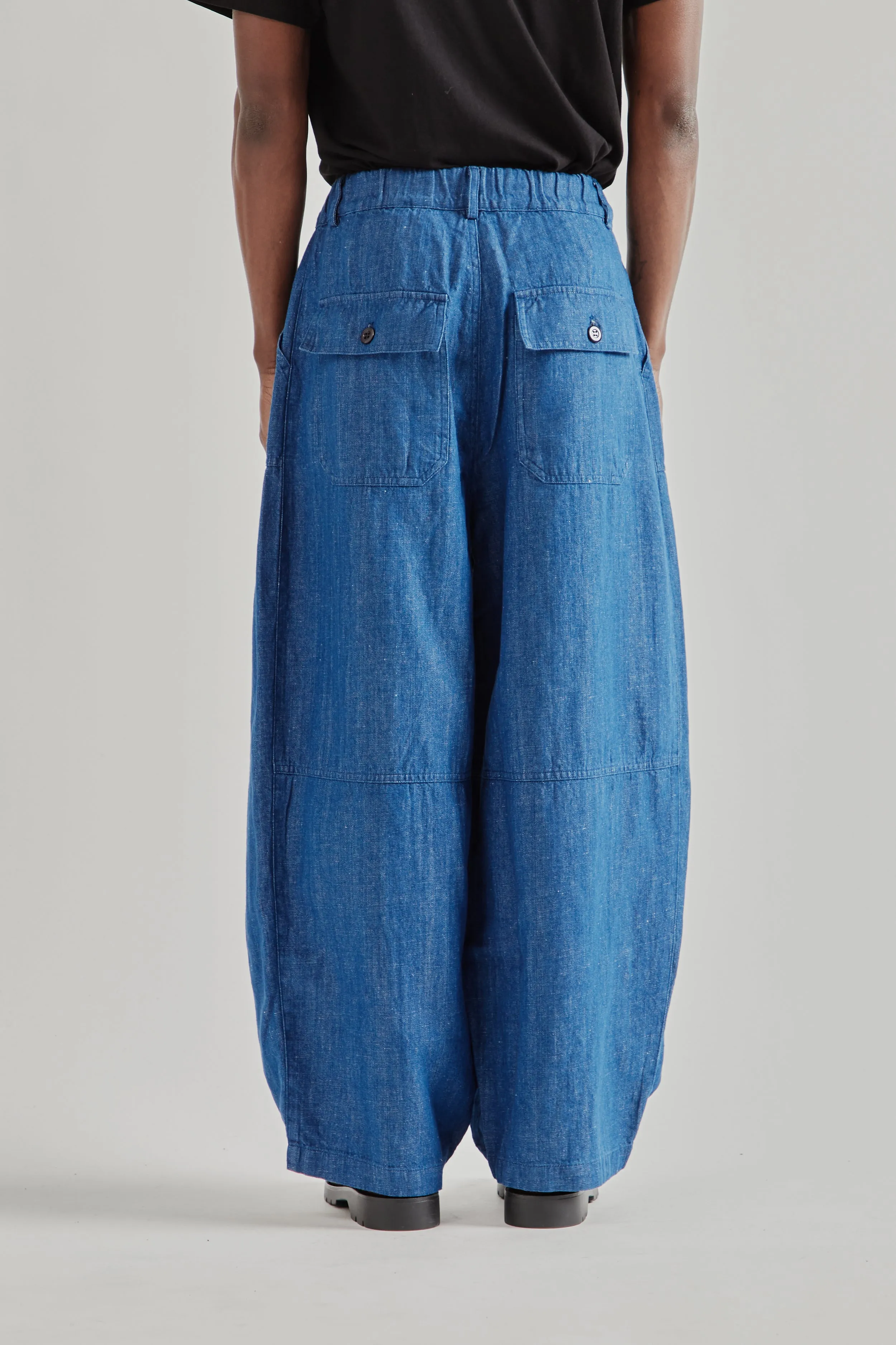 Denim Balloon Pants - Blue sold by Wallace Mercantile product image thumbnail 5