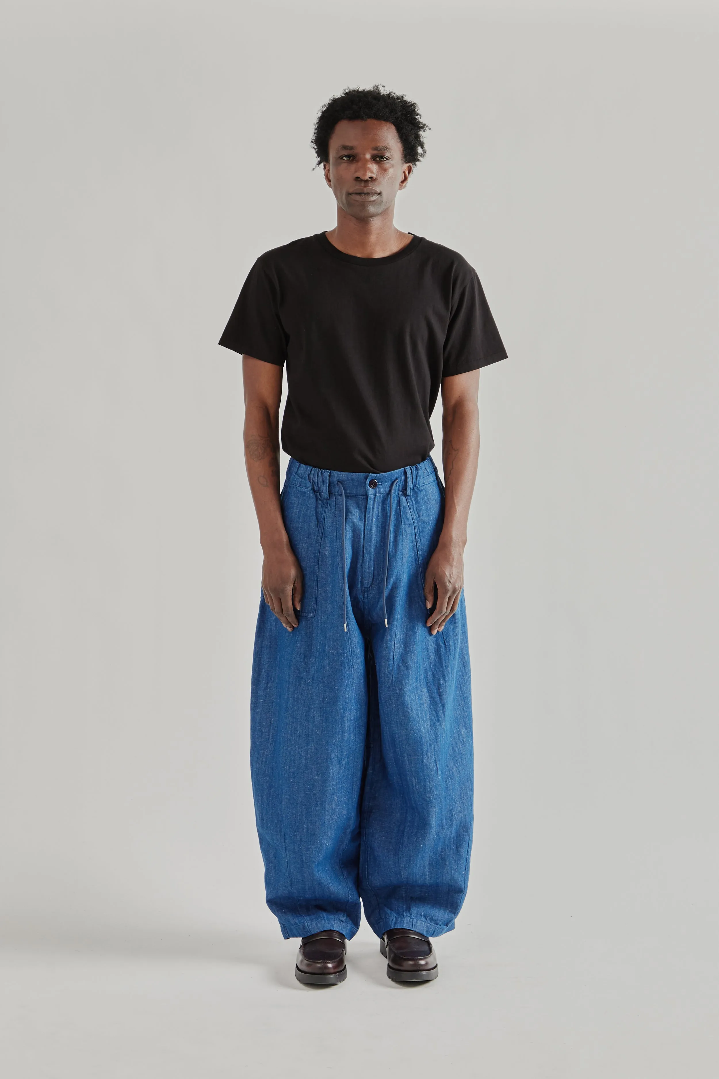 Denim Balloon Pants - Blue sold by Wallace Mercantile product image thumbnail 3