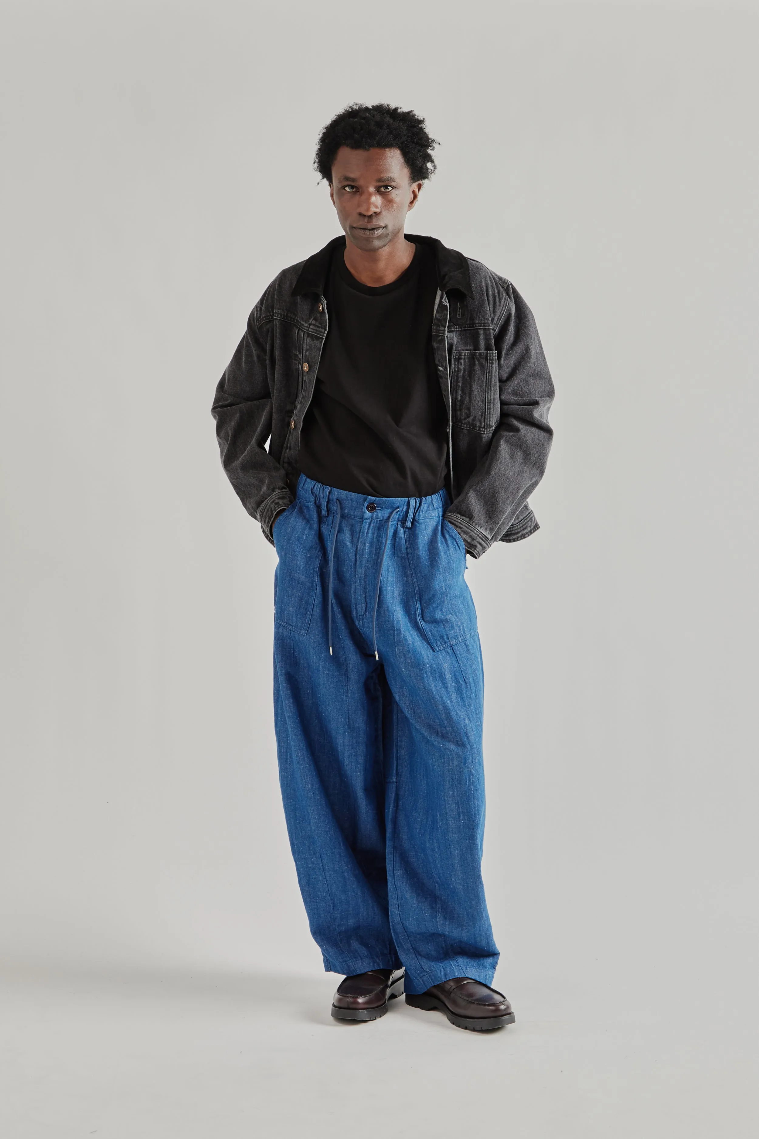 Denim Balloon Pants - Blue sold by Wallace Mercantile product image thumbnail 2