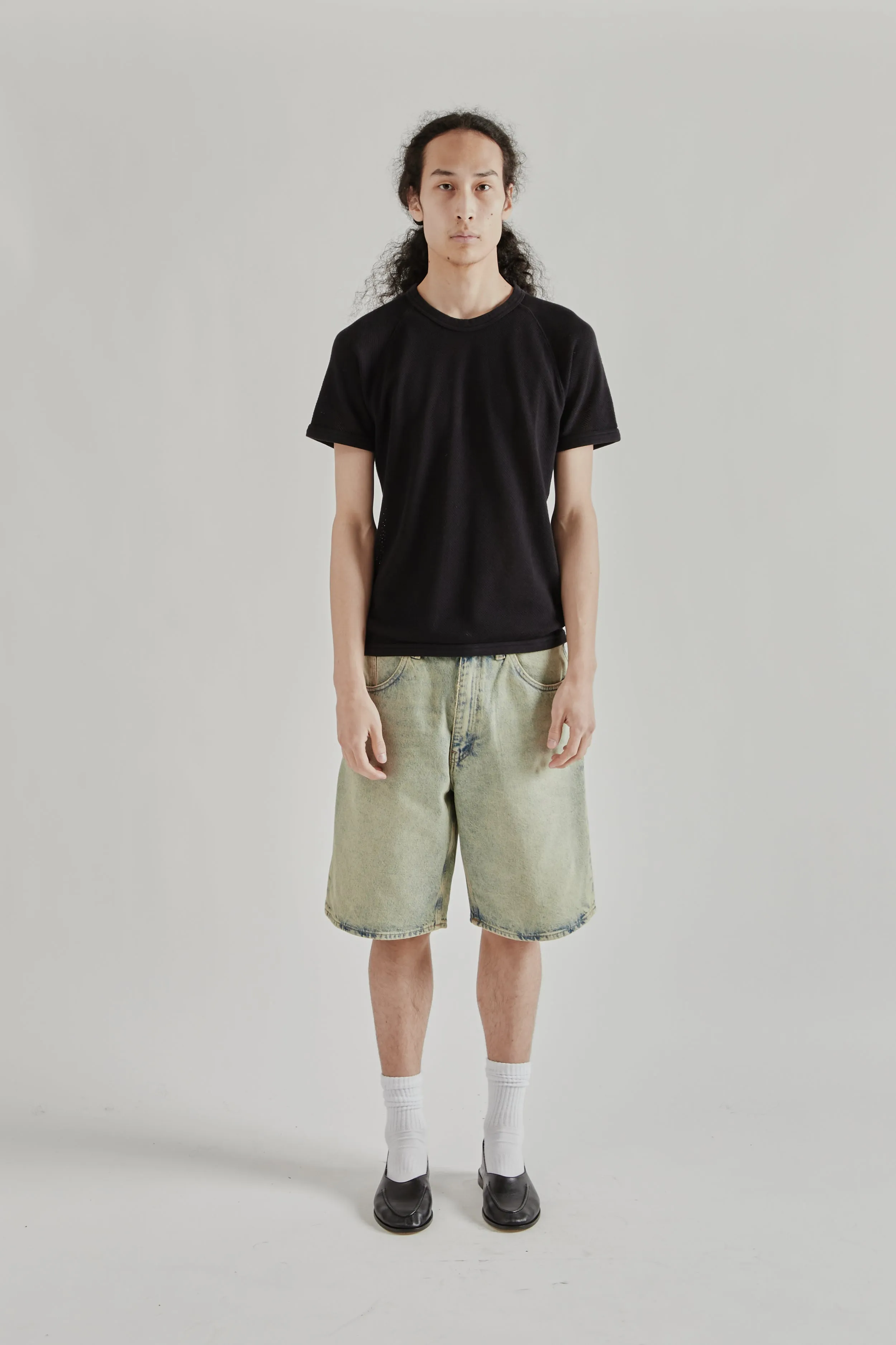 Mesh Raglan Tee - Black sold by Wallace Mercantile product image thumbnail 3