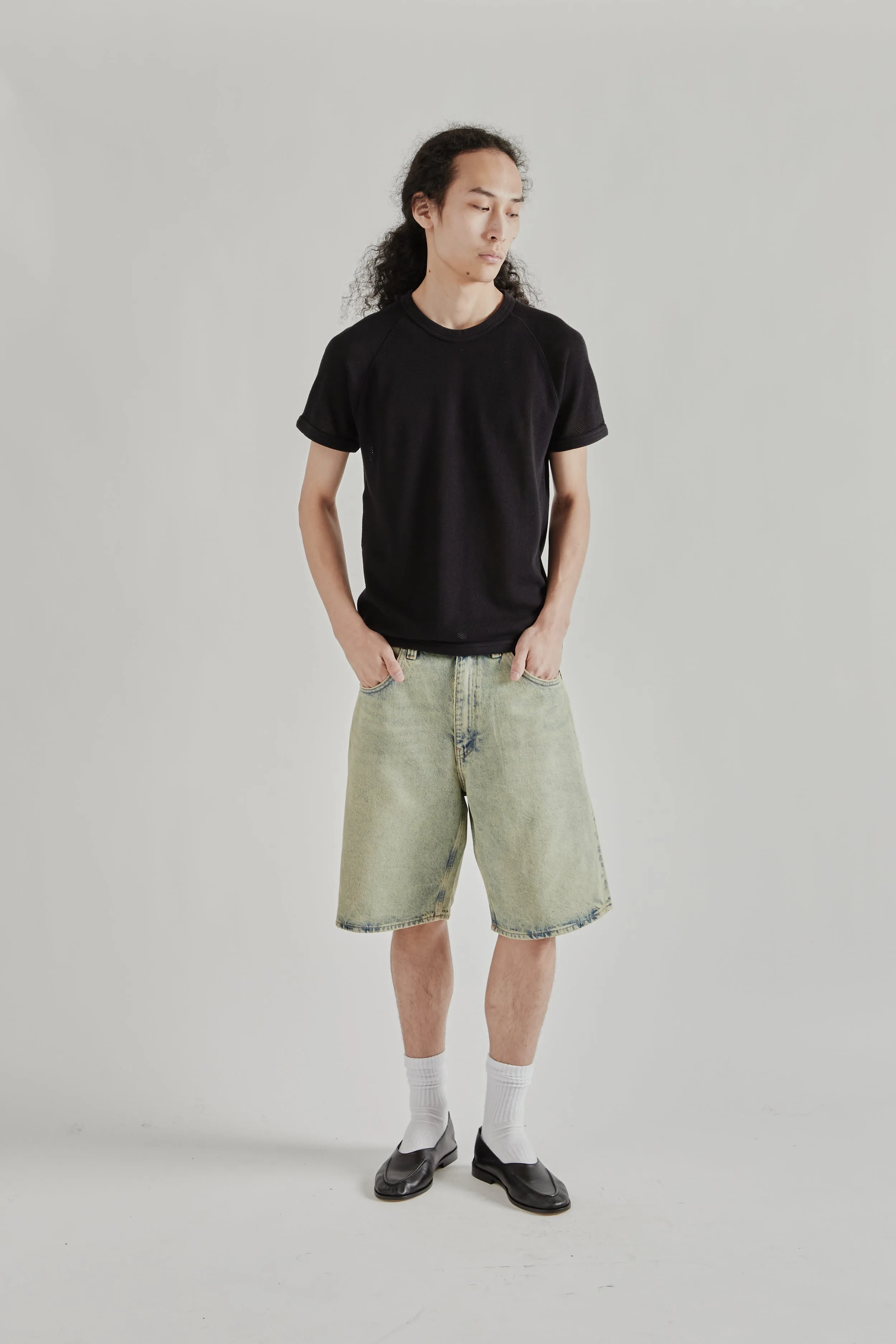 Mesh Raglan Tee - Black sold by Wallace Mercantile product image thumbnail 2