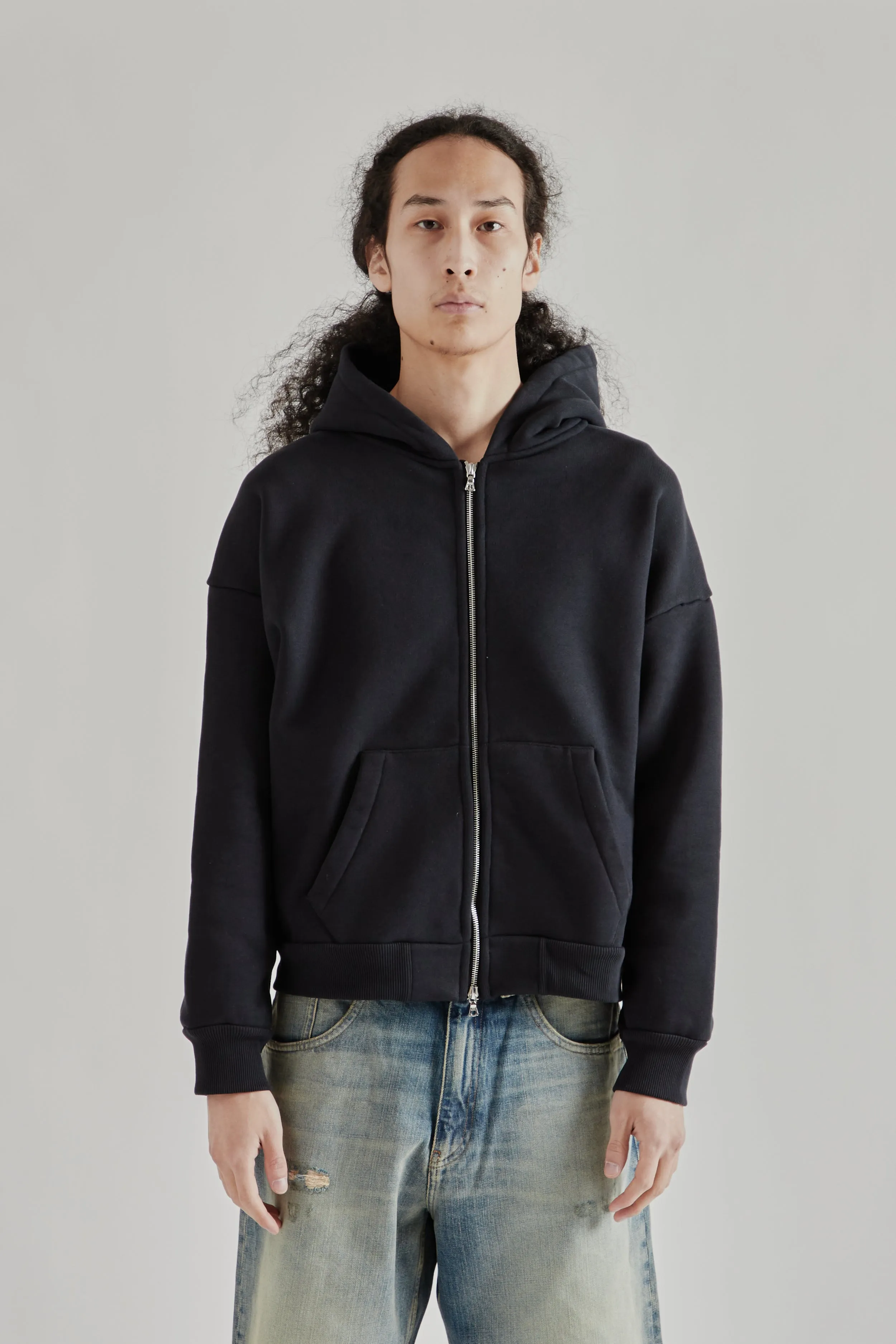Sweat Jacket - Black sold by Wallace Mercantile