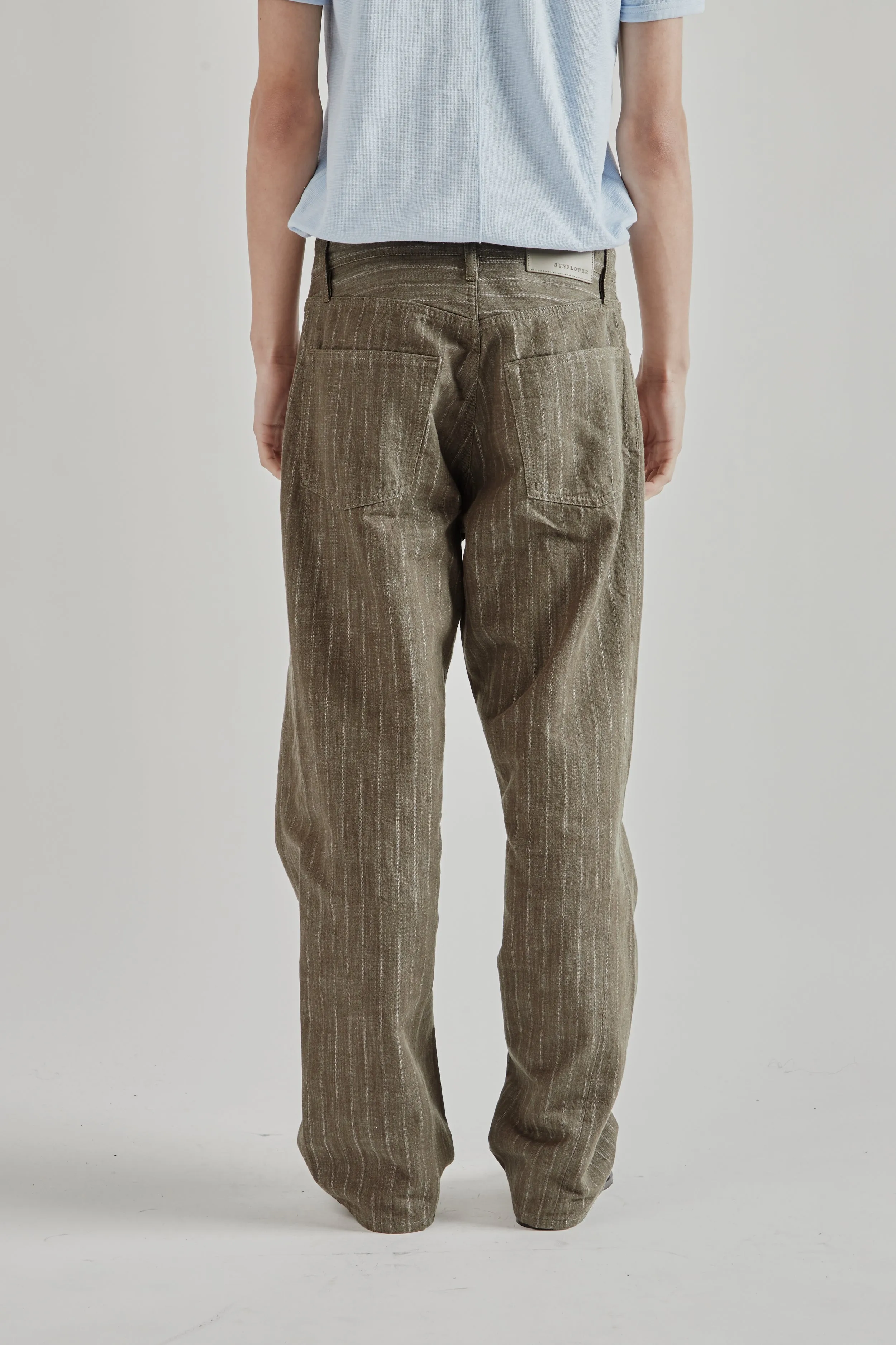 Wide Twist Denim - Stripe Khaki sold by Wallace Mercantile product image thumbnail 5