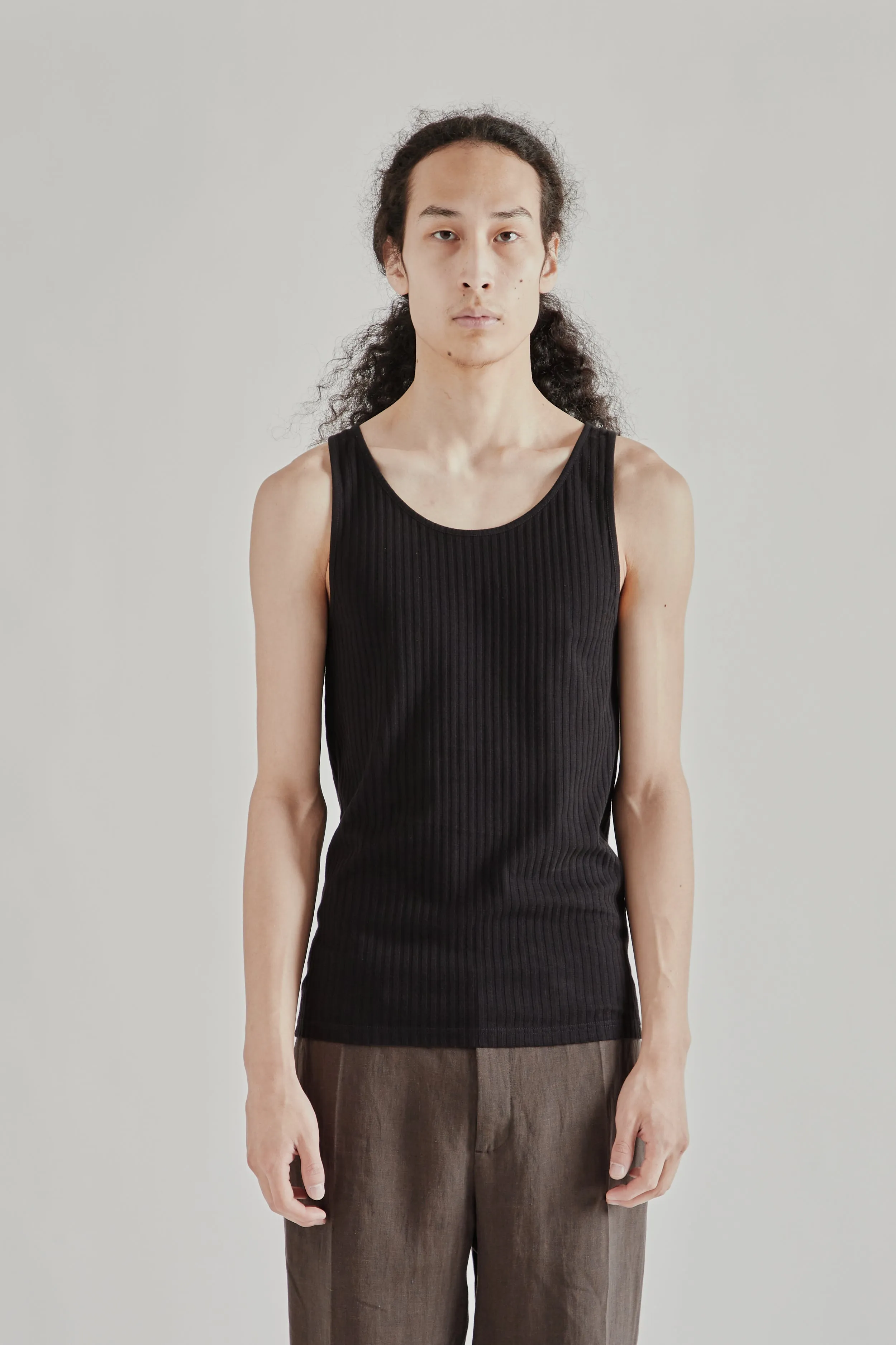 Tomaso Tanktop - Black Ajour sold by Wallace Mercantile