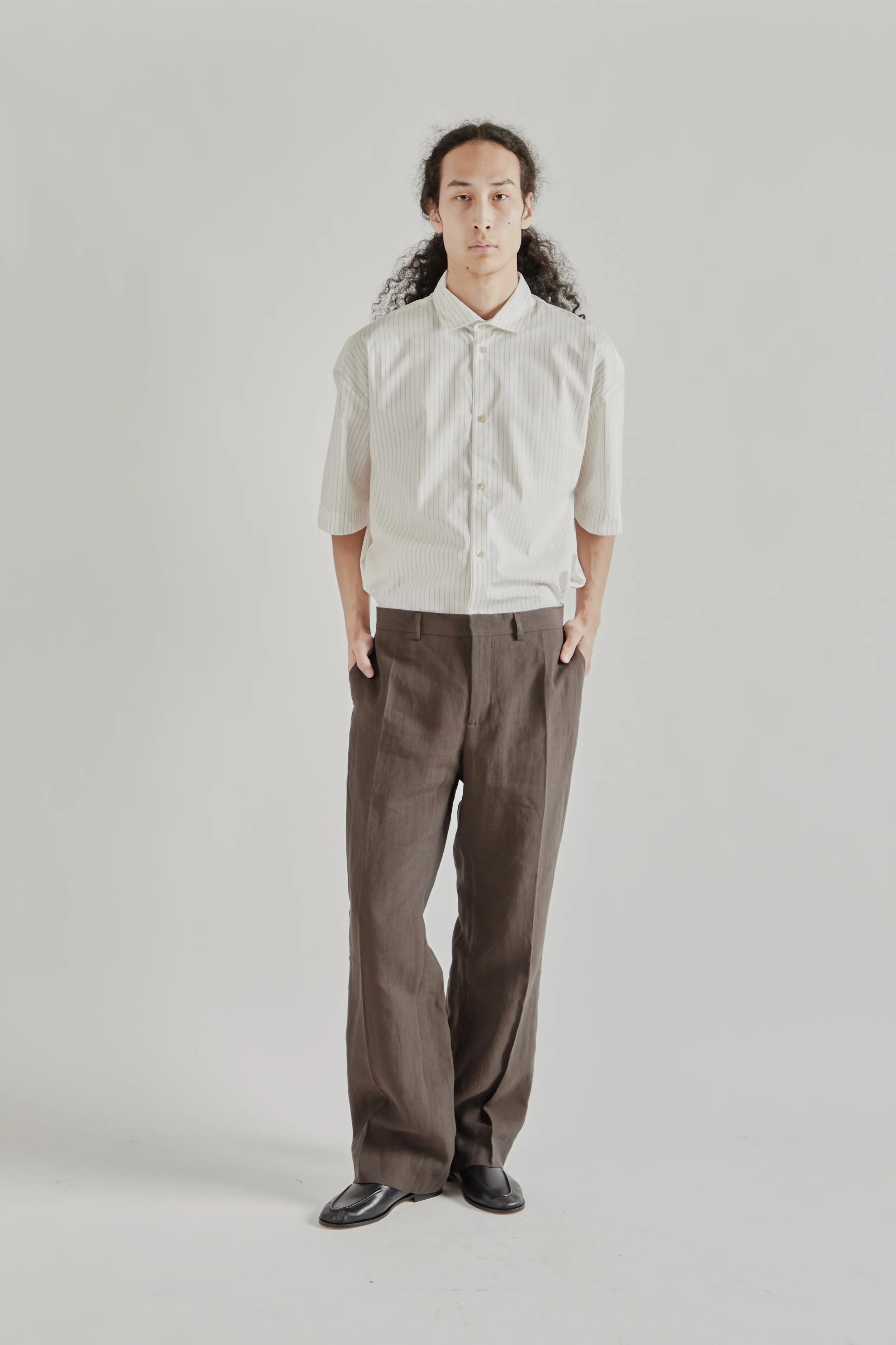 Tailored Wide Trousers - Burnt Umber sold by Wallace Mercantile product image thumbnail 2