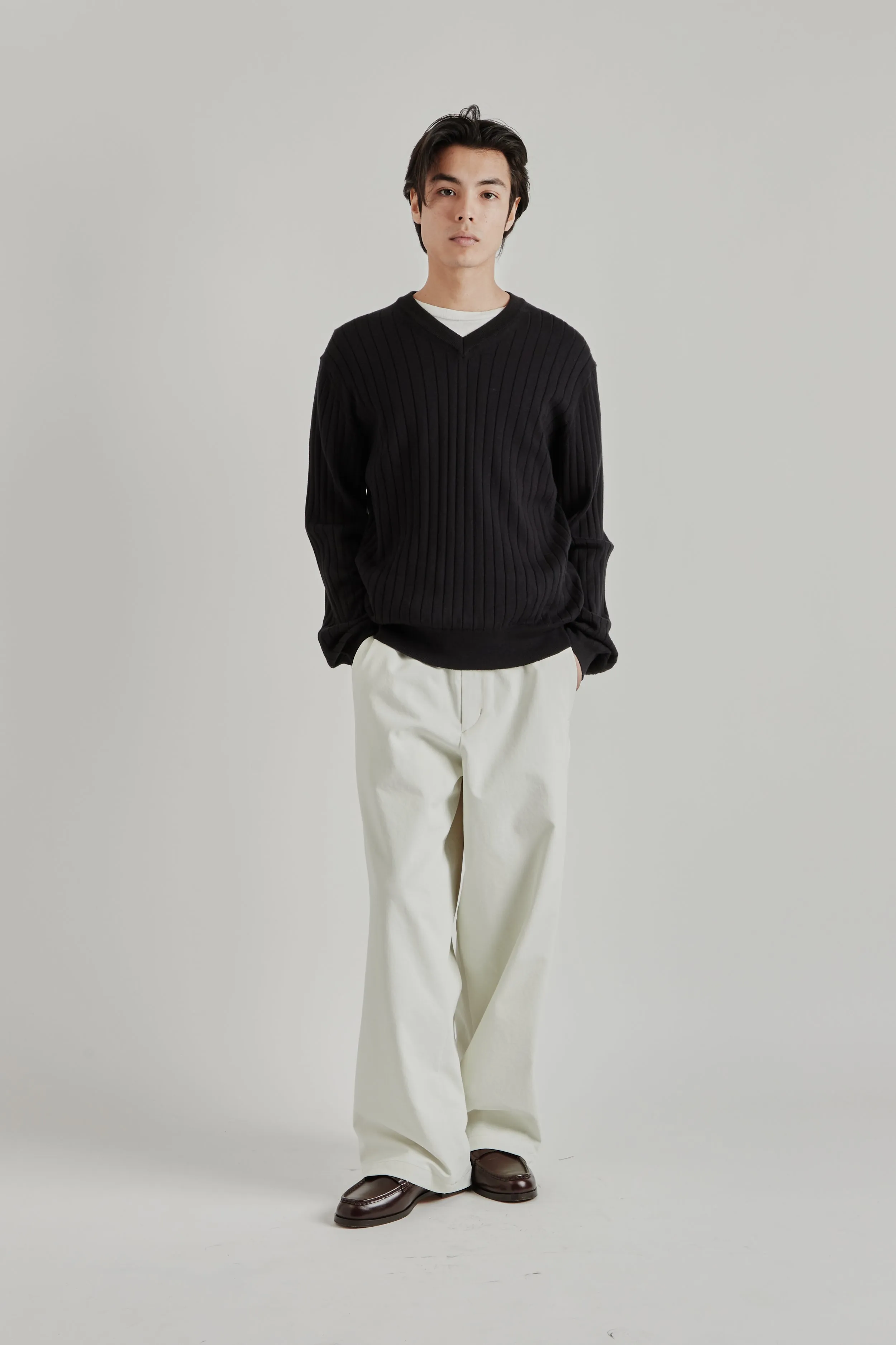 Baggy Straight Pants - Ivory sold by Wallace Mercantile product image thumbnail 2