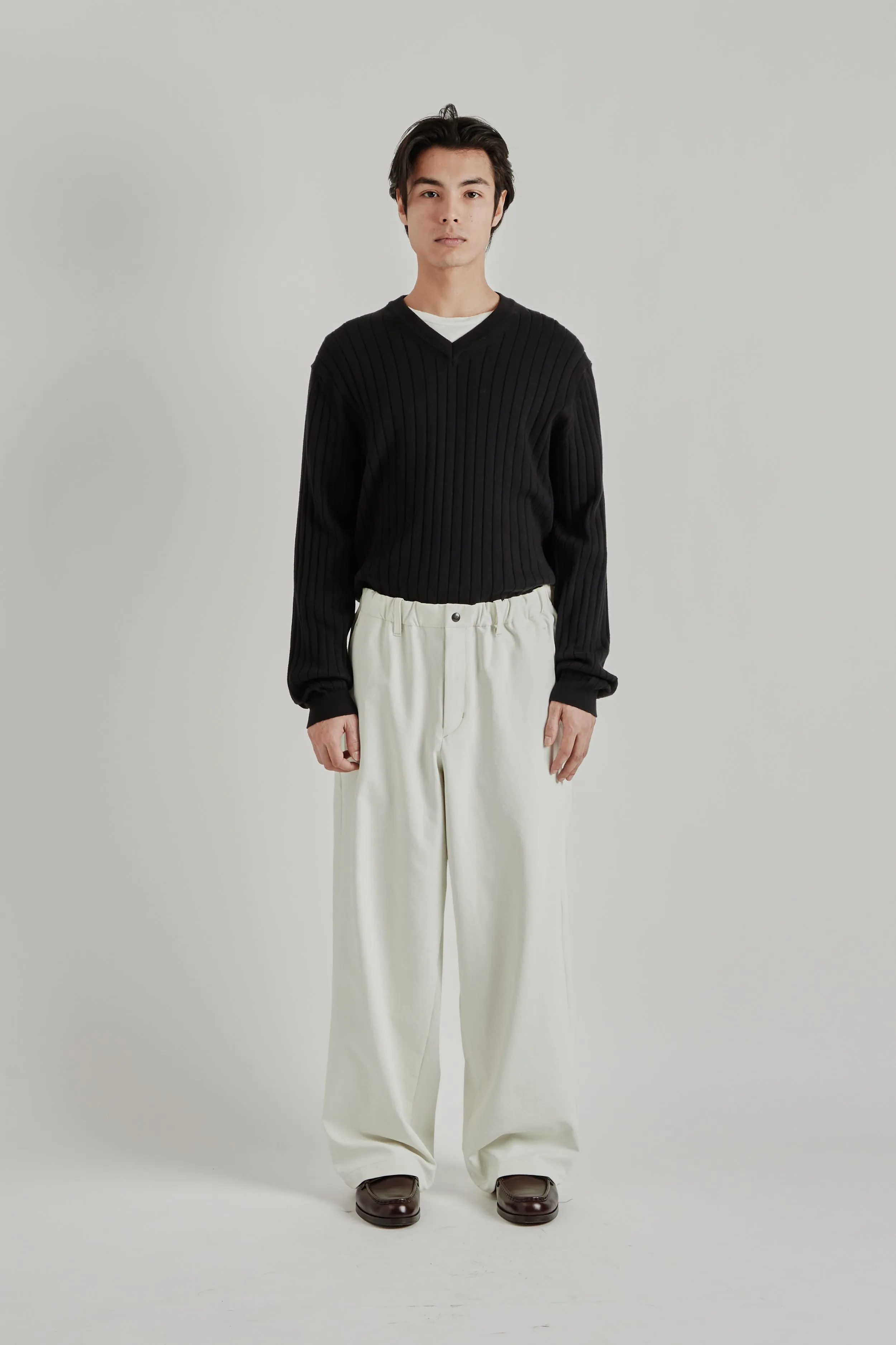 Baggy Straight Pants - Ivory sold by Wallace Mercantile product image thumbnail 3