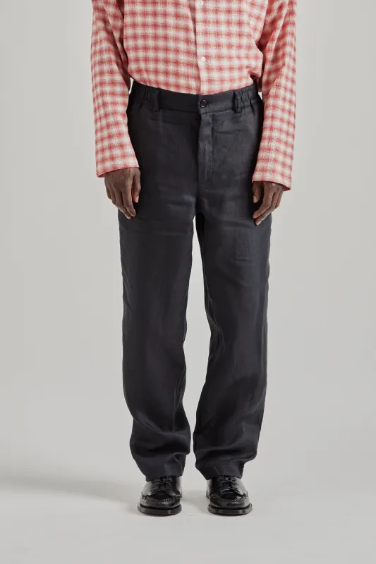 Lounge Pants - Linen Black made by Wallace Mercantile