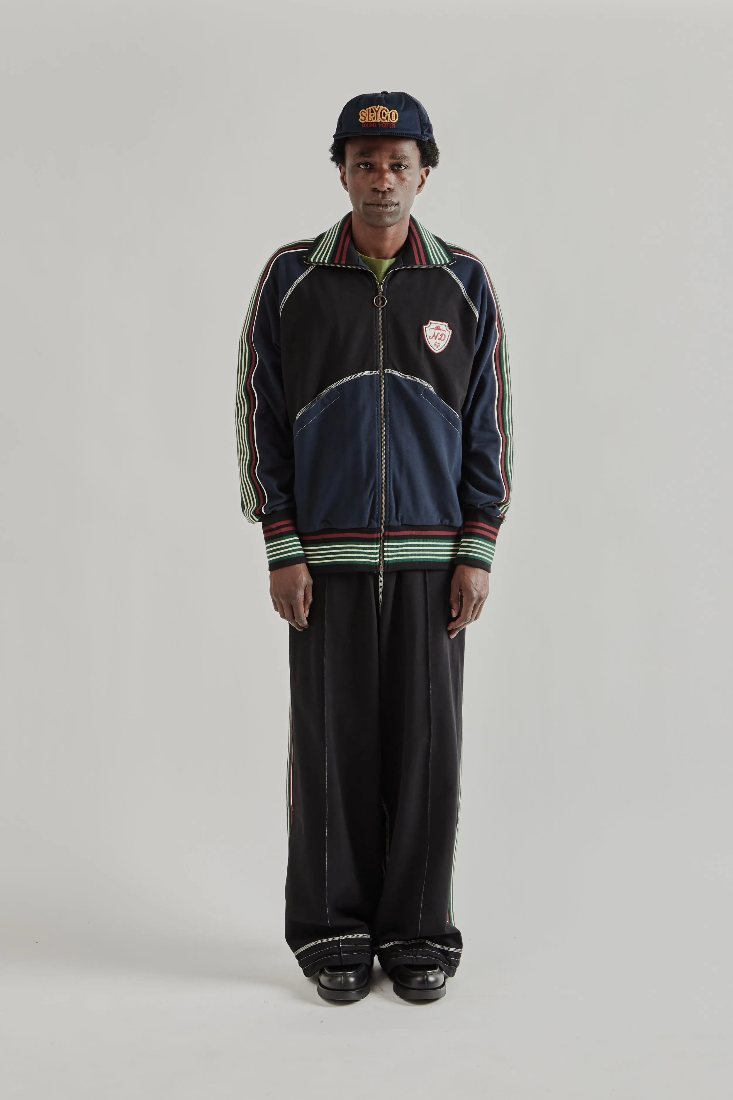 Track Top - Black/Navy sold by Wallace Mercantile product image thumbnail 3