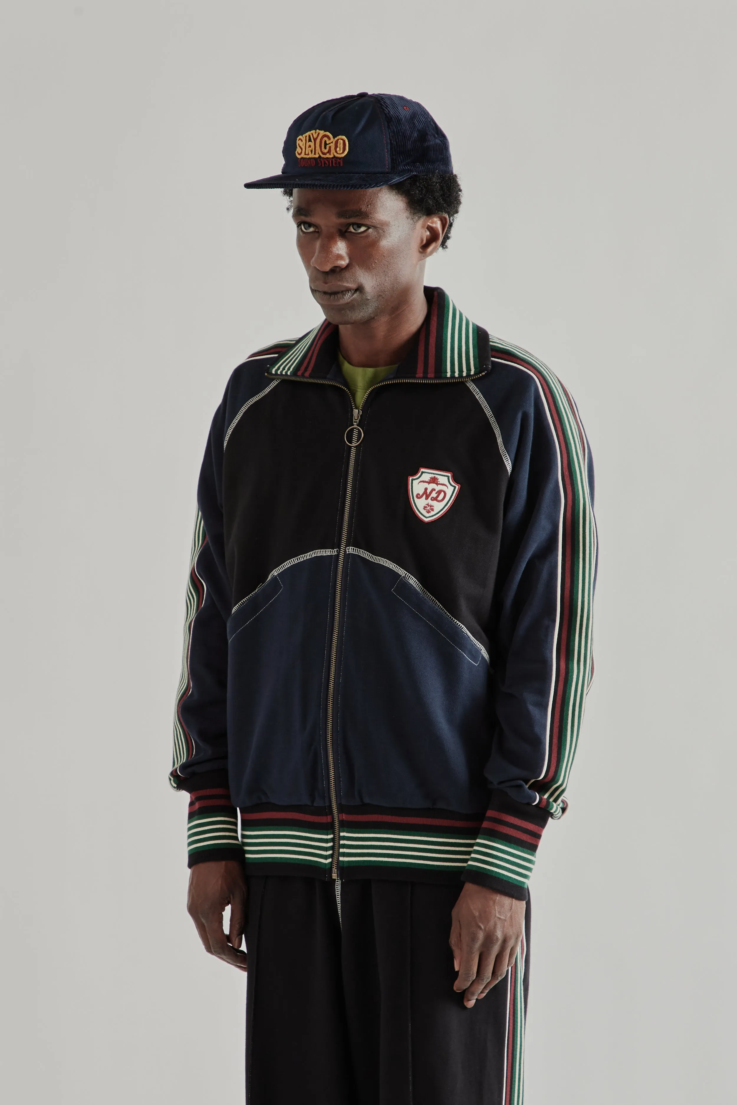 Track Top - Black/Navy sold by Wallace Mercantile product image thumbnail 4