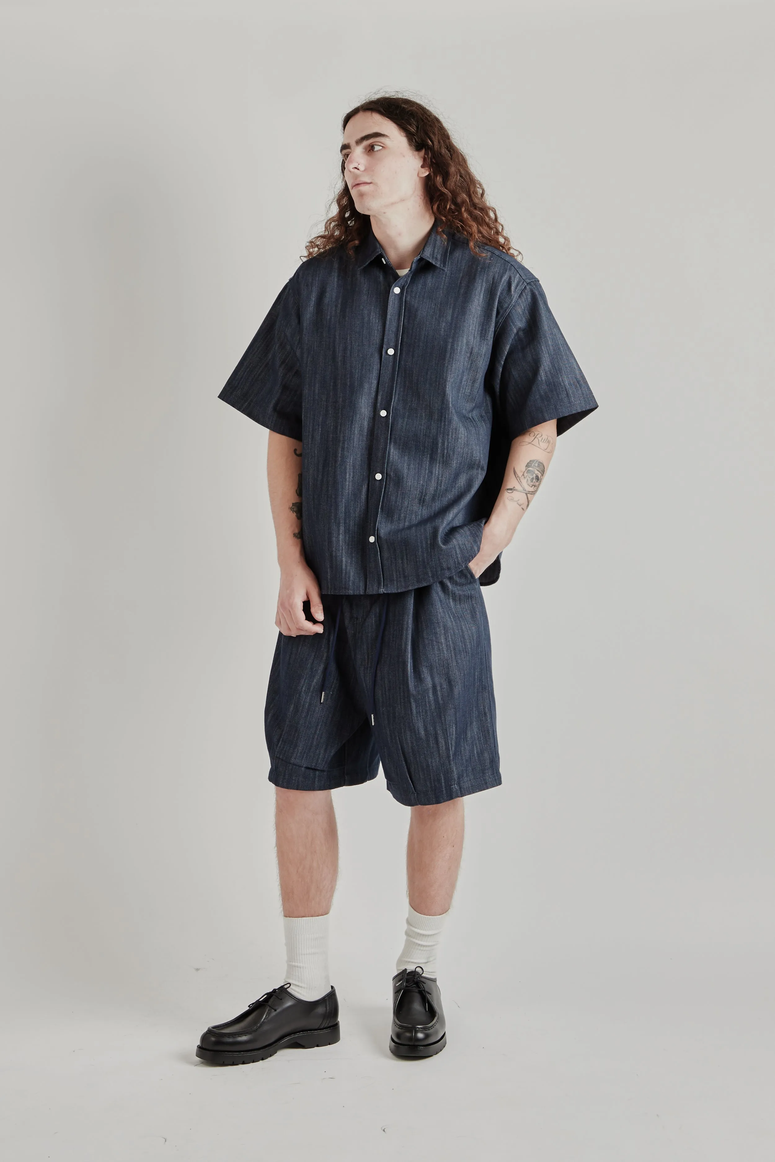 Short Sleeve Wide Shirt - Indigo sold by Wallace Mercantile product image thumbnail 2
