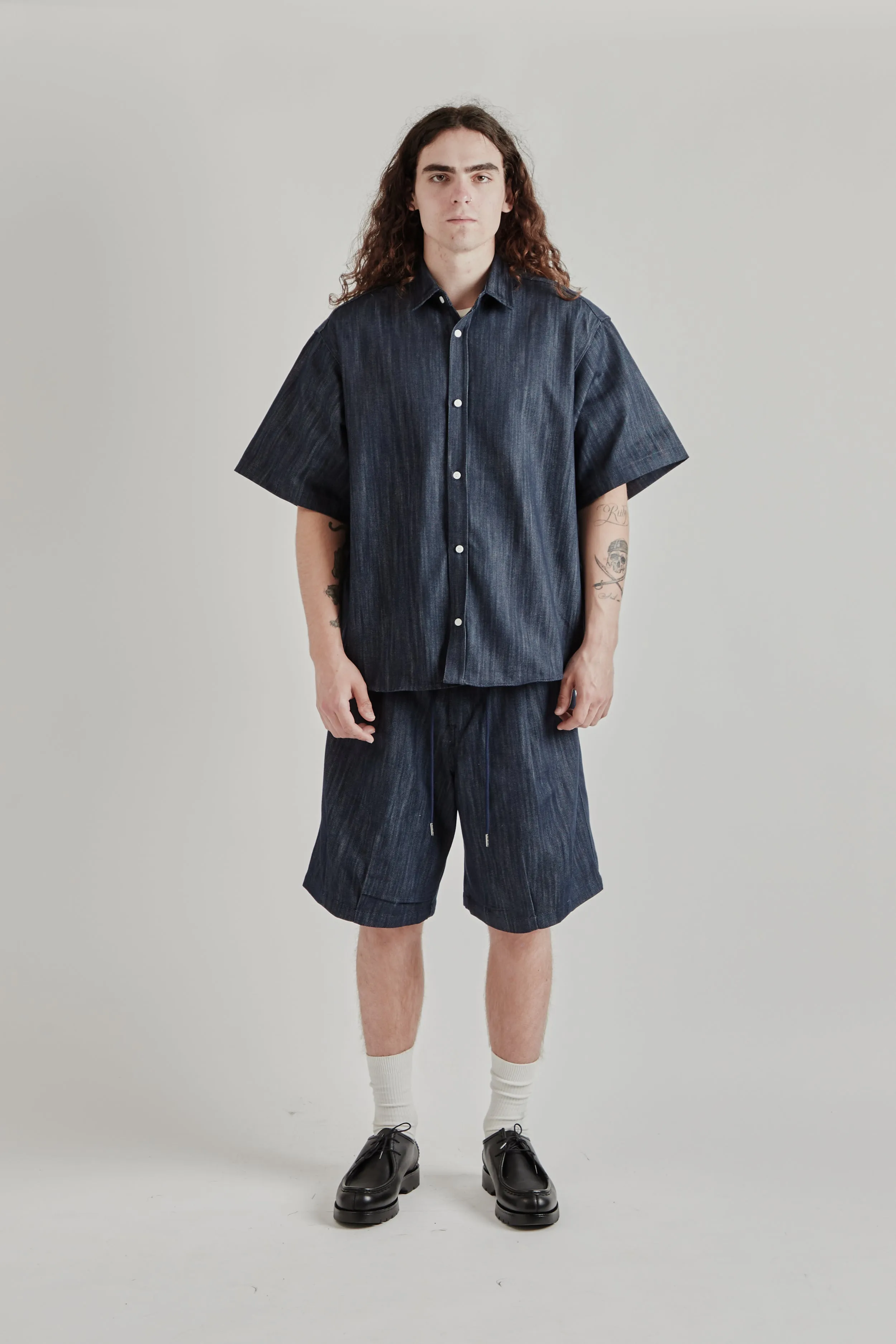 Short Sleeve Wide Shirt - Indigo sold by Wallace Mercantile product image thumbnail 3