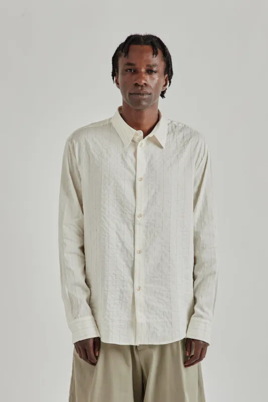 Fulvio Shirt - Structured Natural Stripes made by A Kind of Guise