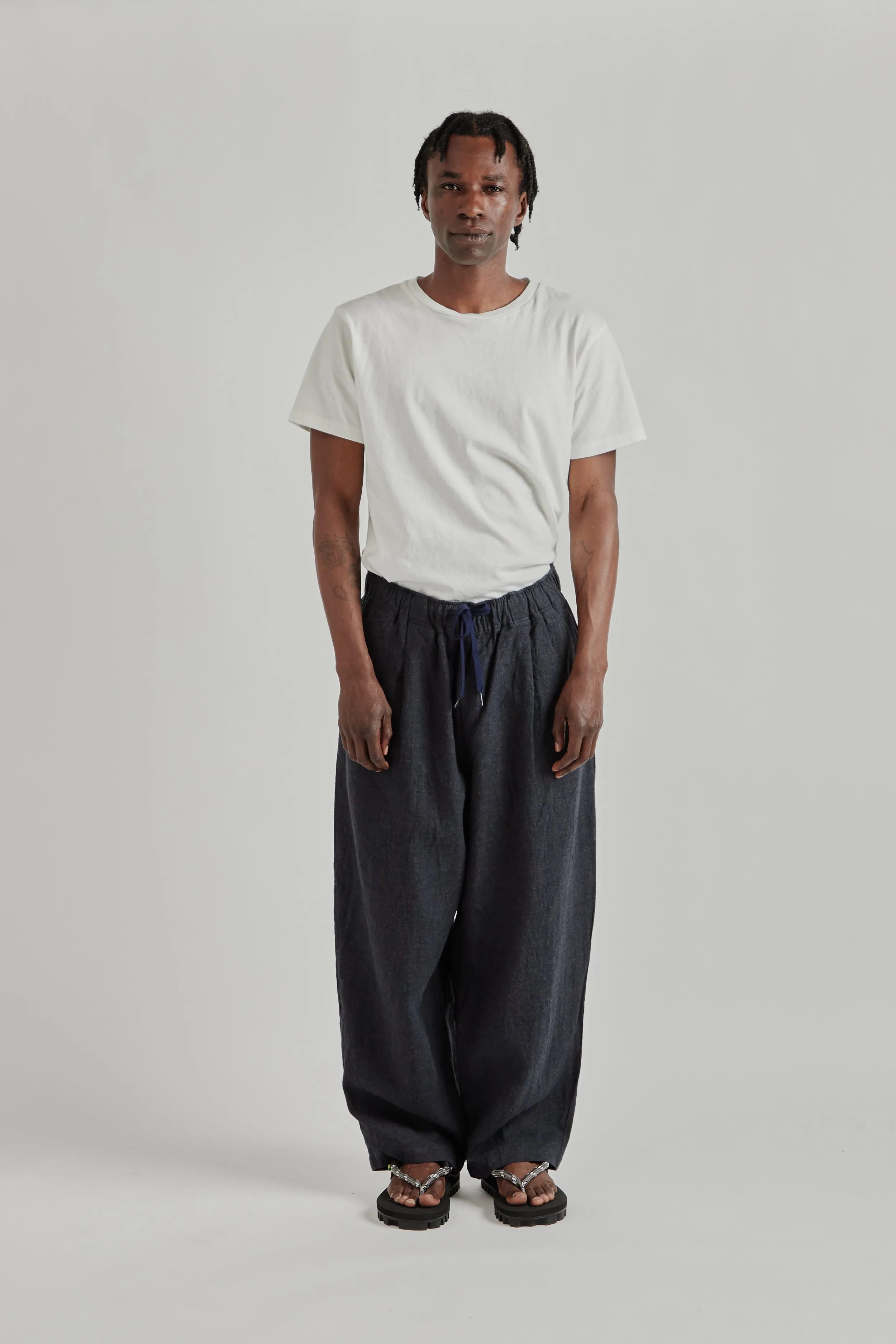 Linen Track Pants - Navy sold by Wallace Mercantile product image thumbnail 3