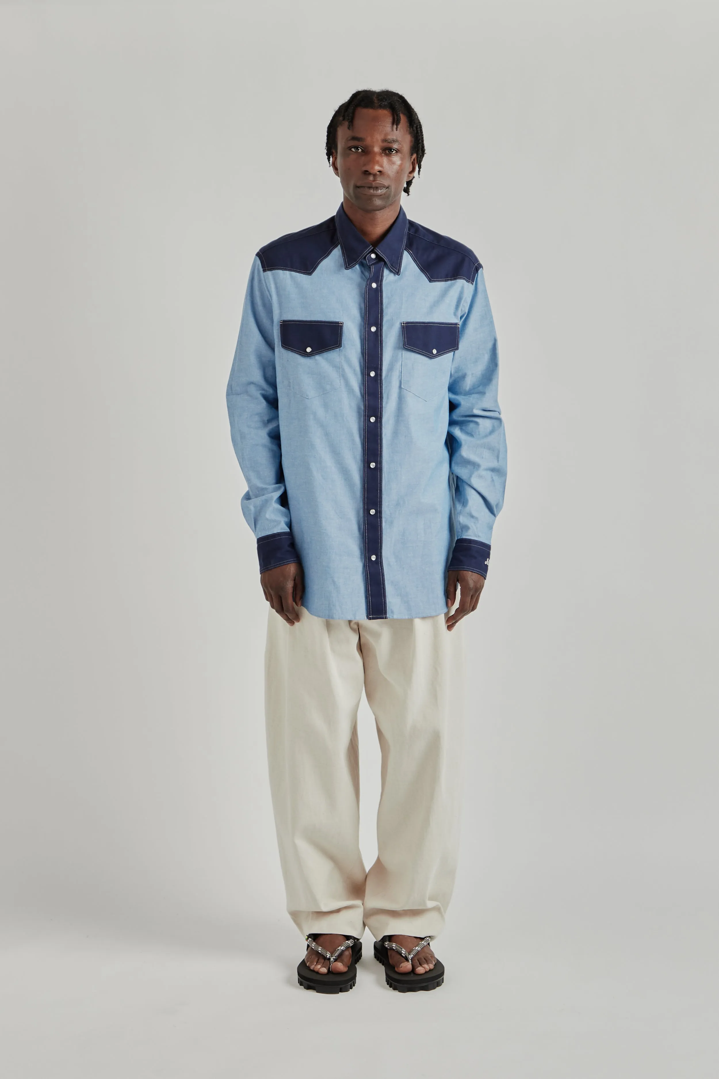 Western Shirt - Navy sold by Wallace Mercantile product image thumbnail 3