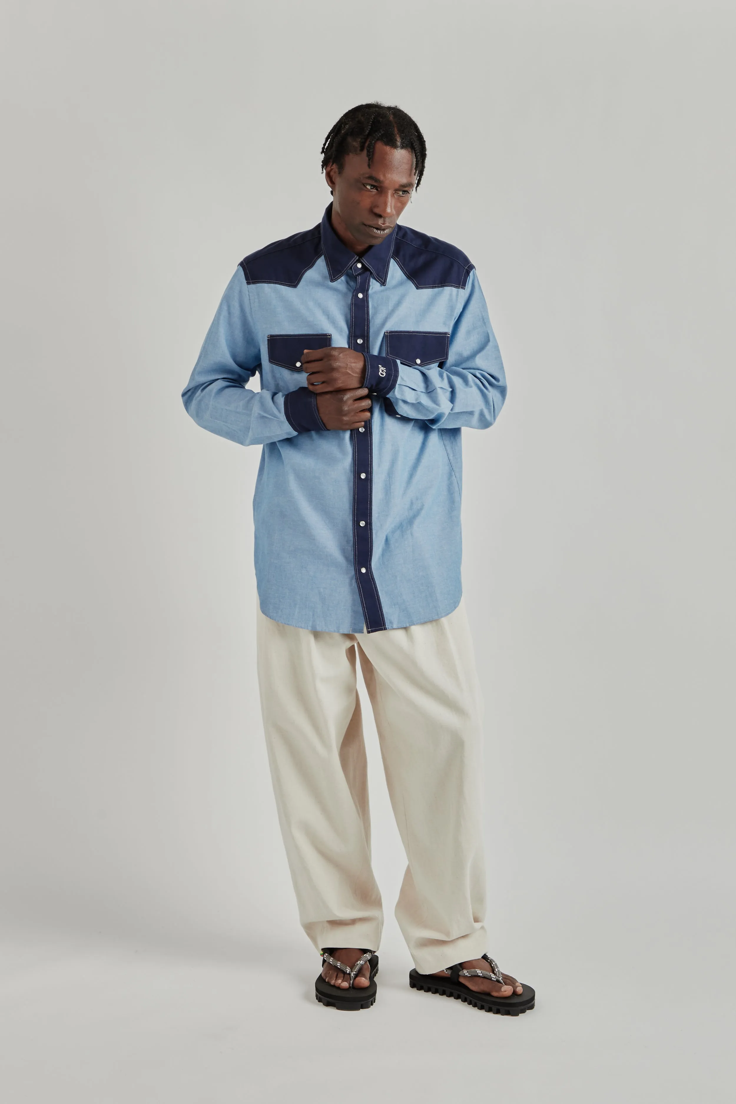 Western Shirt - Navy sold by Wallace Mercantile product image thumbnail 2