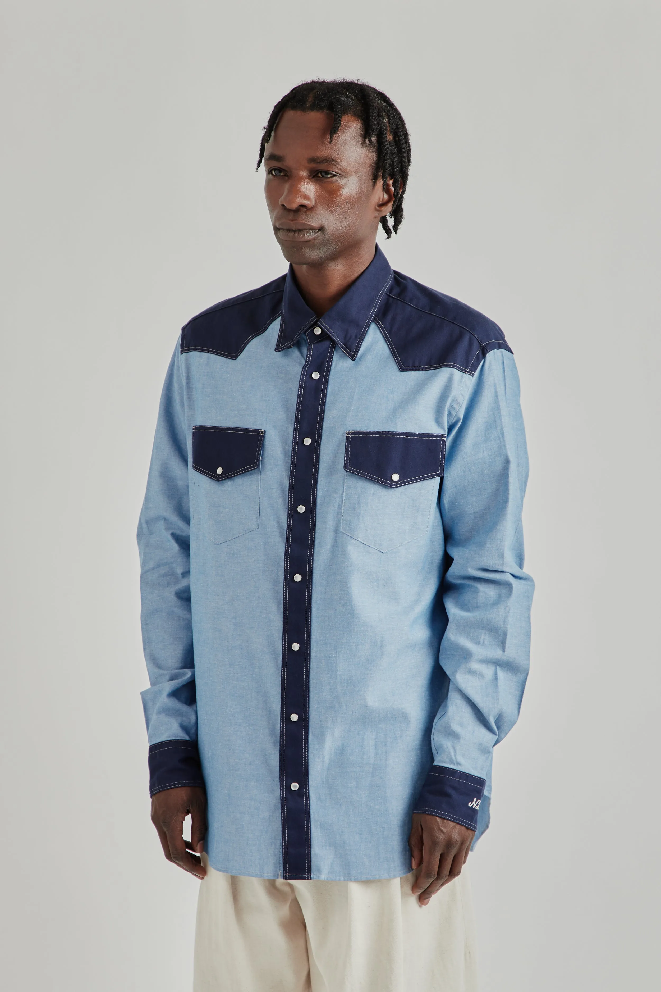 Western Shirt - Navy sold by Wallace Mercantile product image thumbnail 4