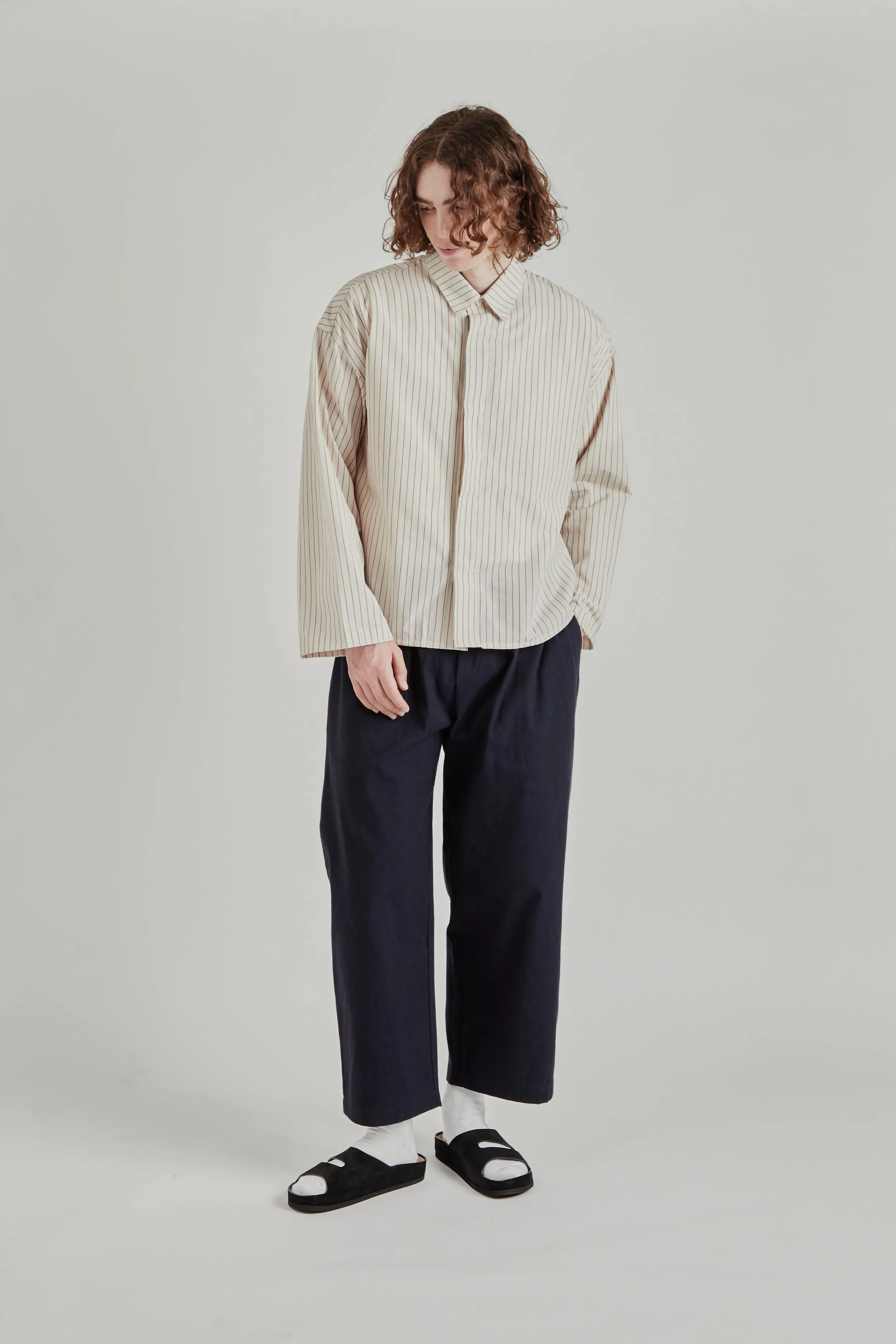 Cafe Shirt - Tomato Stripe sold by Wallace Mercantile product image thumbnail 2