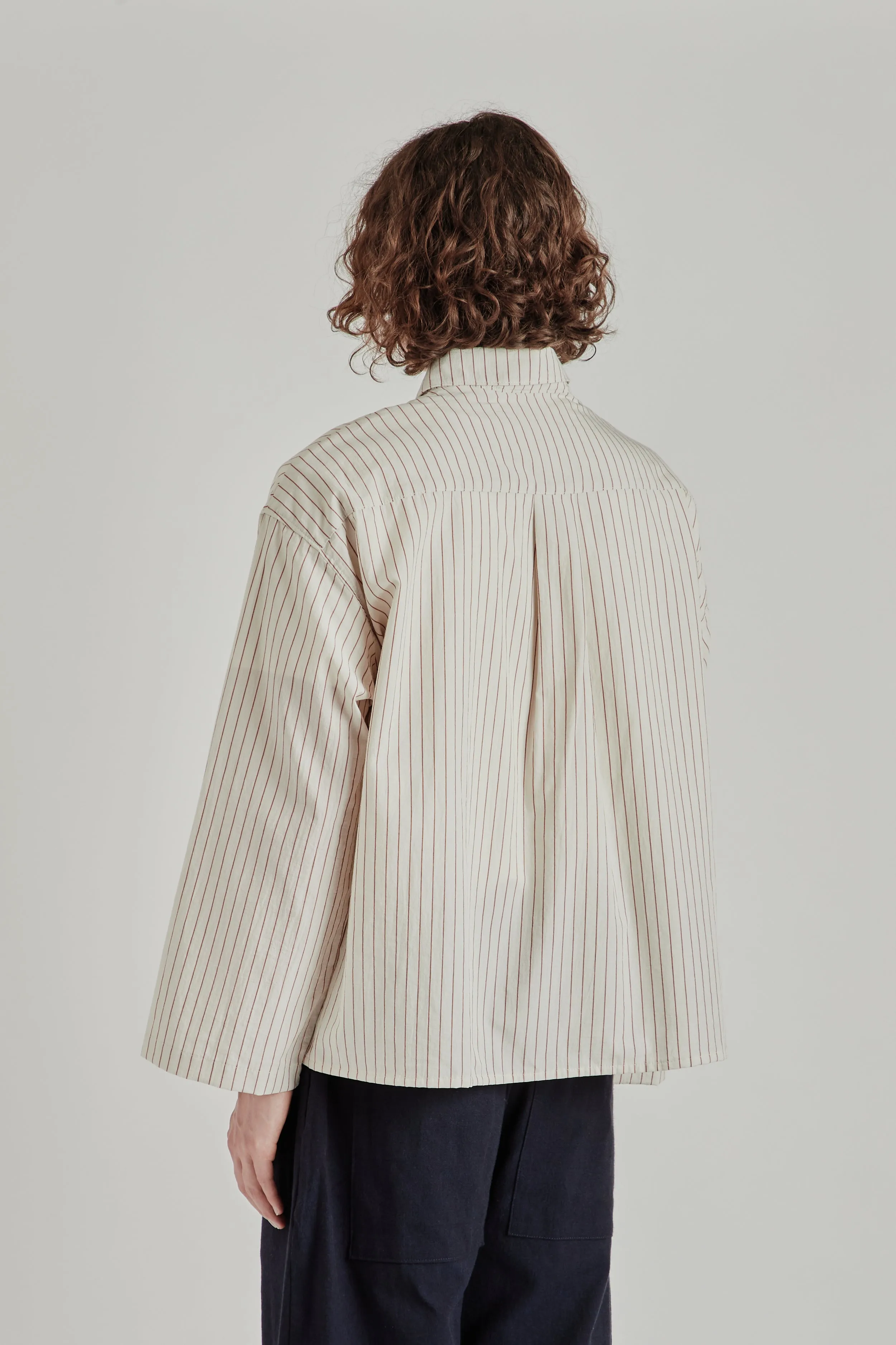 Cafe Shirt - Tomato Stripe sold by Wallace Mercantile product image thumbnail 5