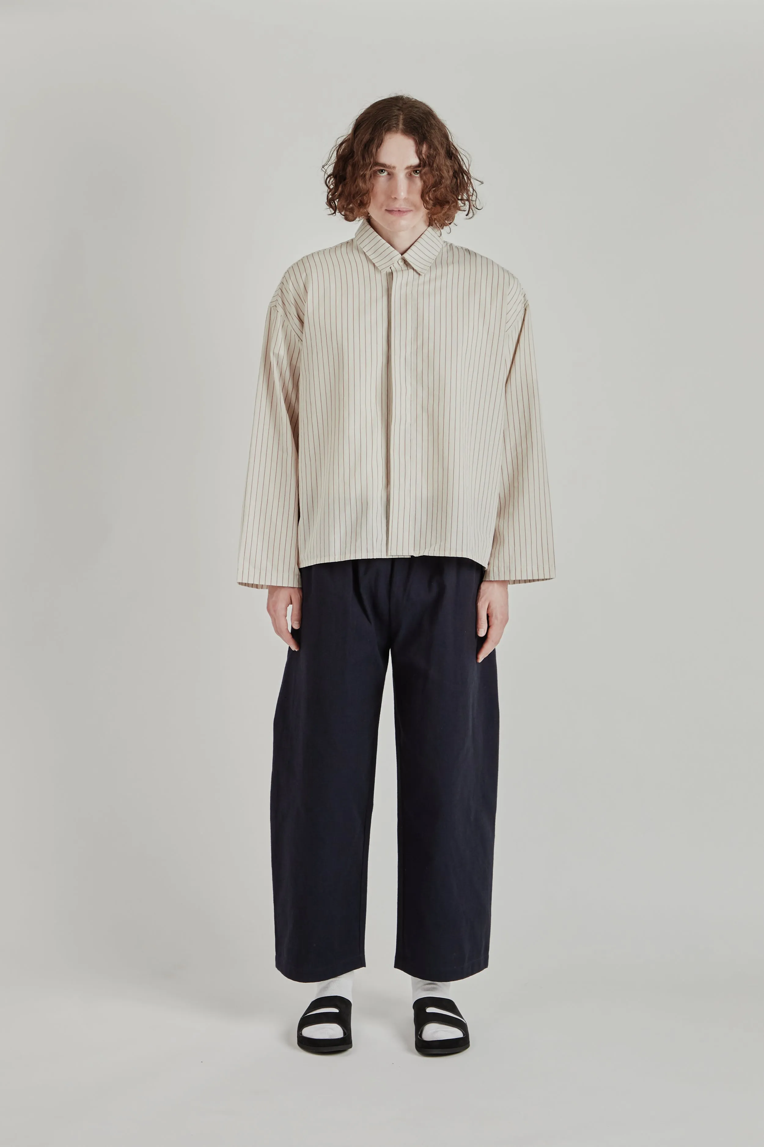 Cafe Shirt - Tomato Stripe sold by Wallace Mercantile product image thumbnail 3