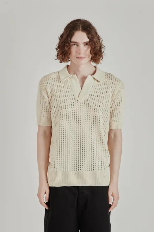 Mesh Polo - Beige made by Parages