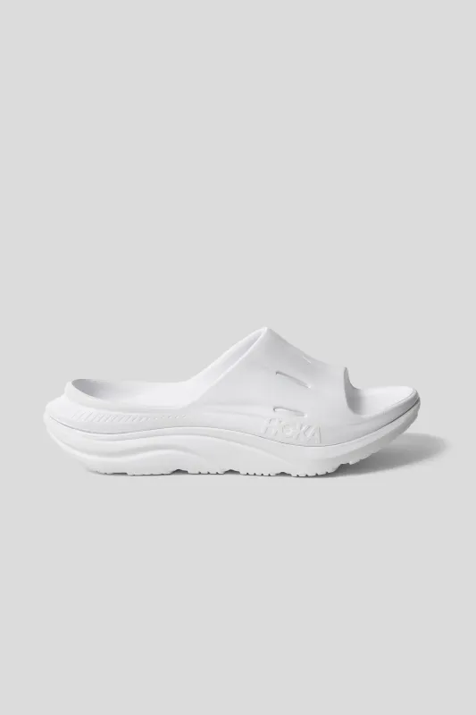 All Gender Ora Recovery Slide 3 - White/White made by Hoka