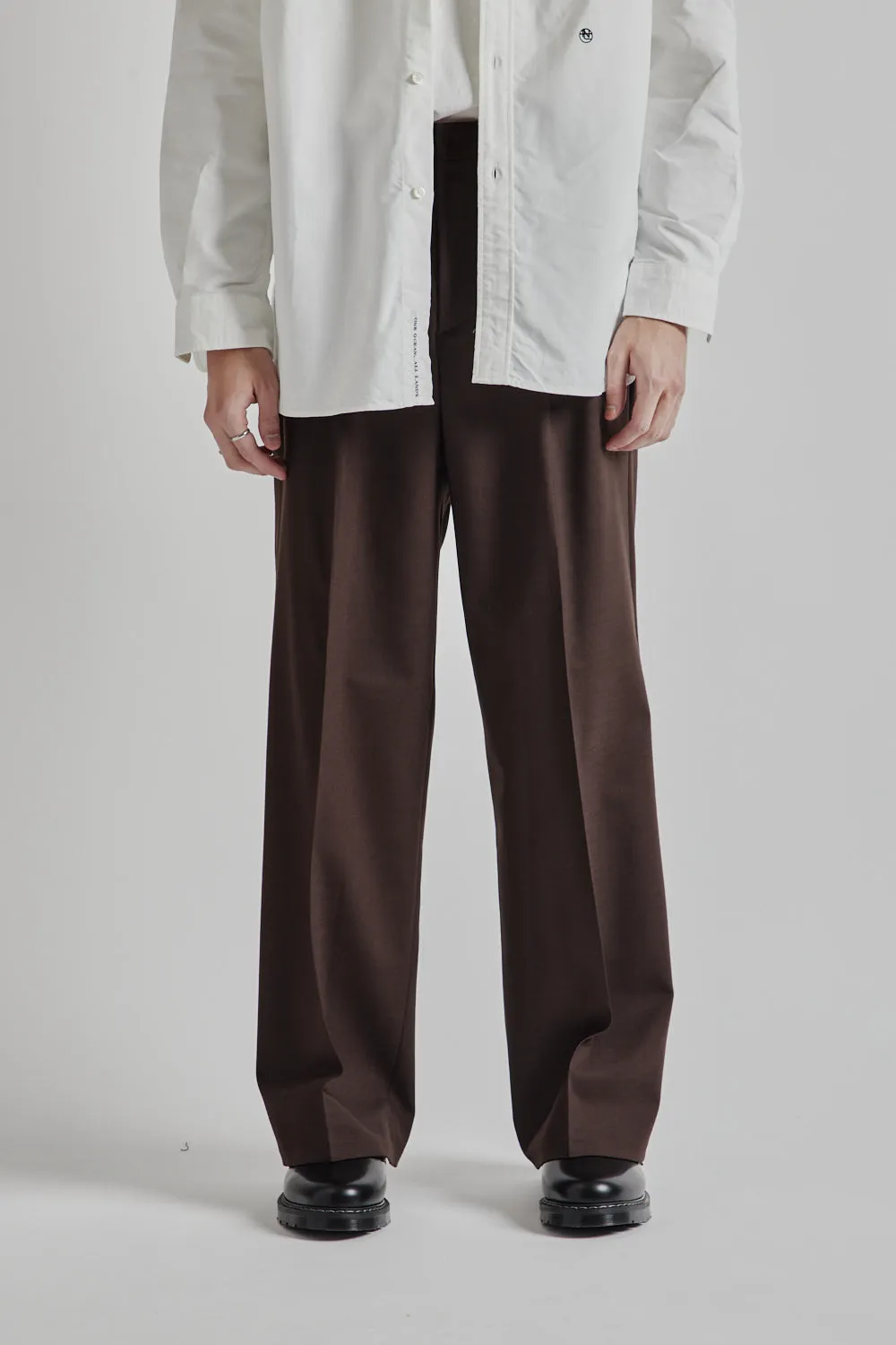 Wide Pleated Trouser - Brown sold by Wallace Mercantile product image thumbnail 4