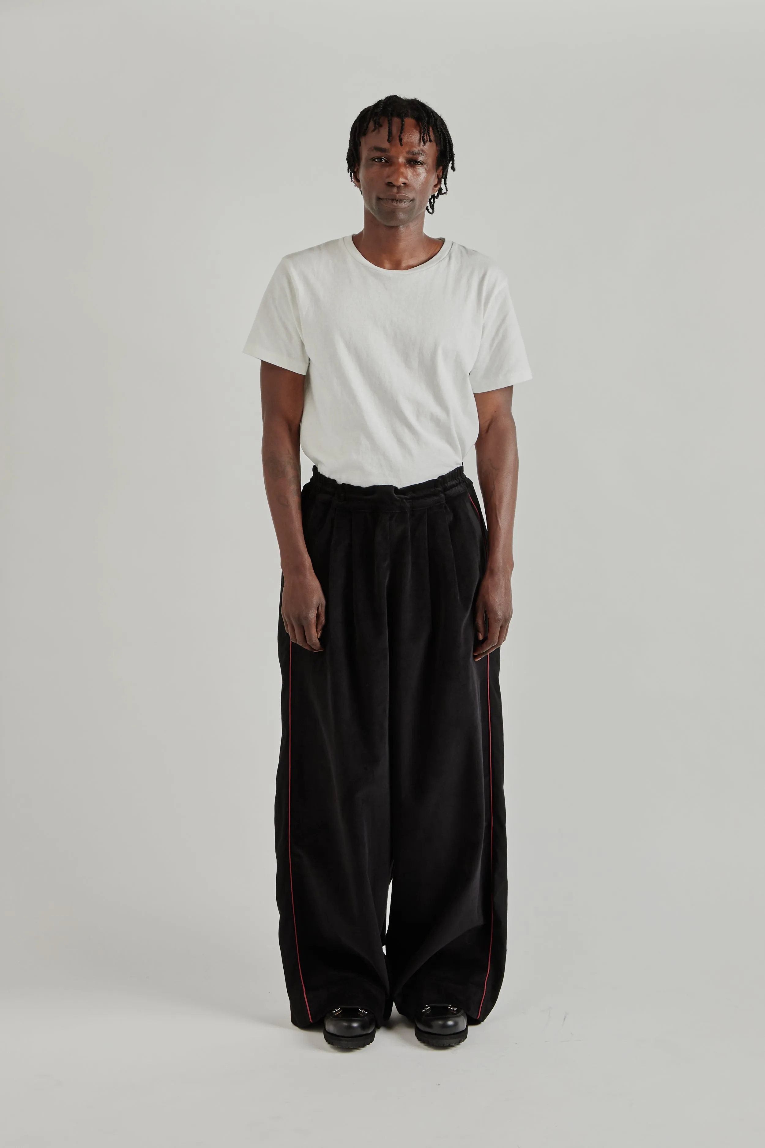 Pleated Track Pants - Black sold by Wallace Mercantile product image thumbnail 3