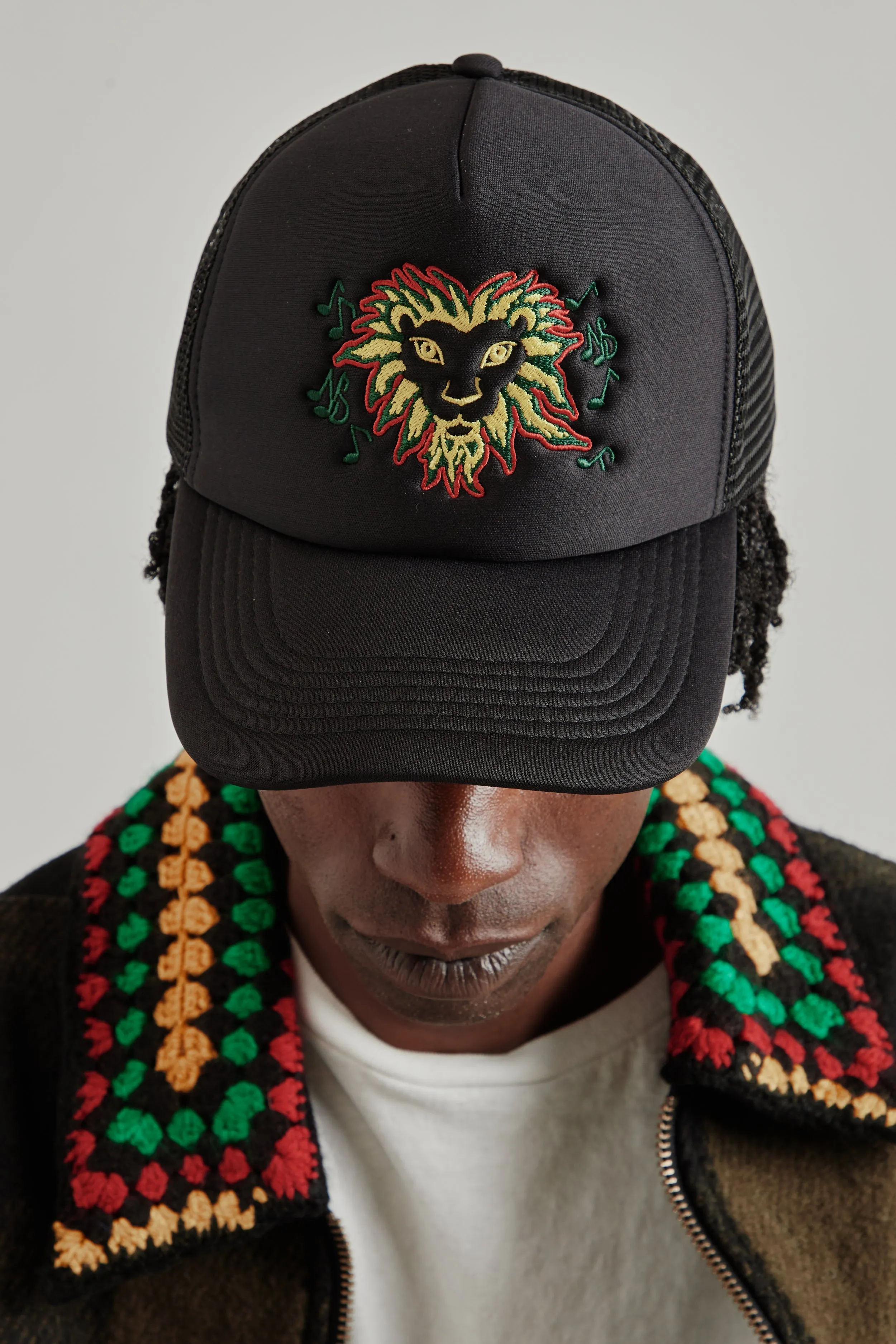 Lion Head Trucker Cap - Black sold by Wallace Mercantile product image thumbnail 3
