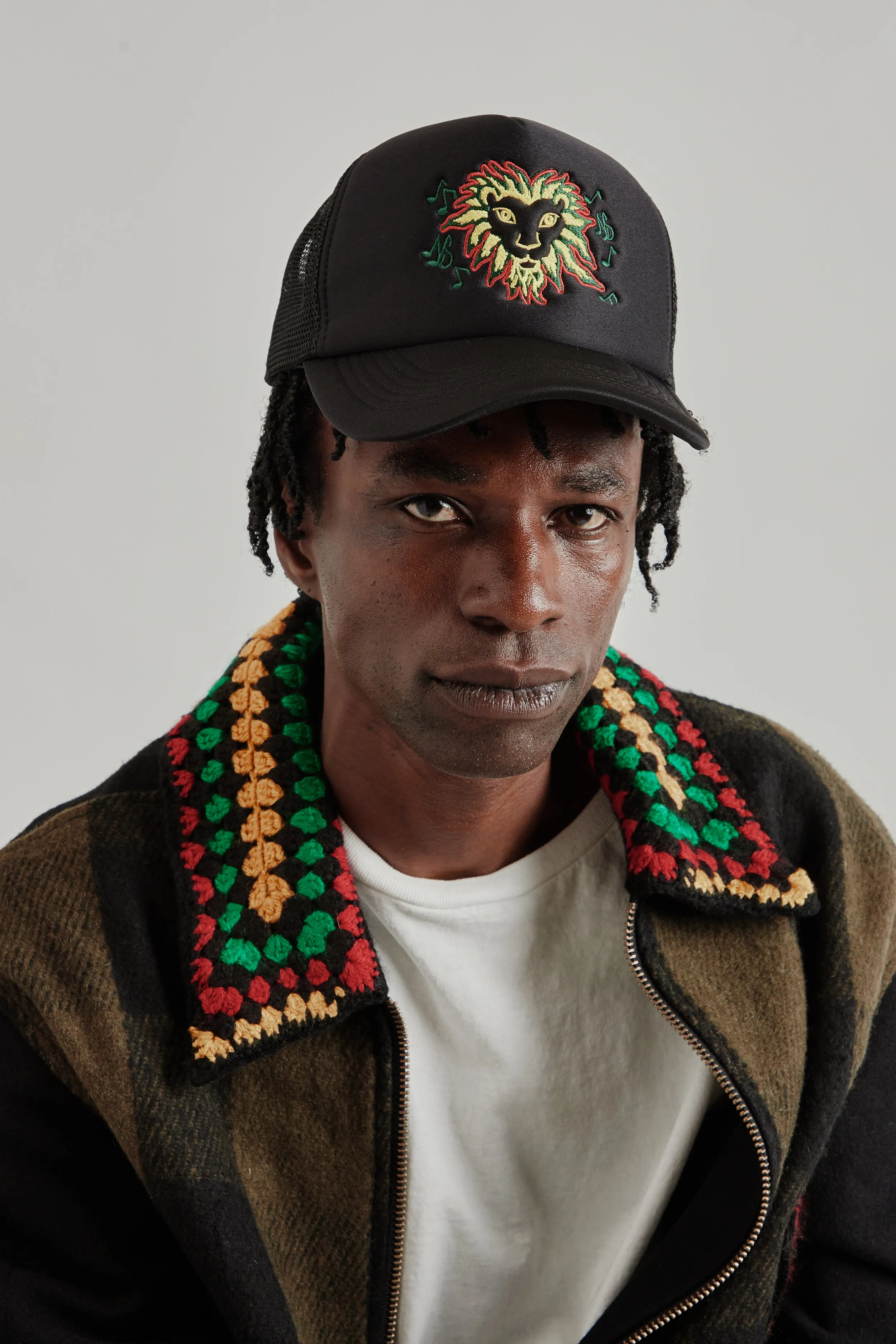 Lion Head Trucker Cap - Black sold by Wallace Mercantile product image thumbnail 2