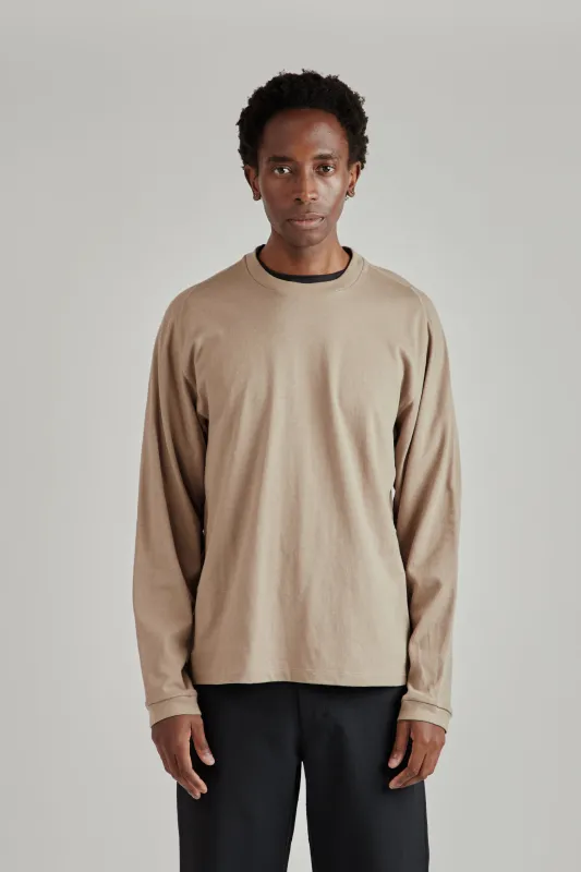 Root Hemp Long Sleeve Tee - Greige made by Wallace Mercantile