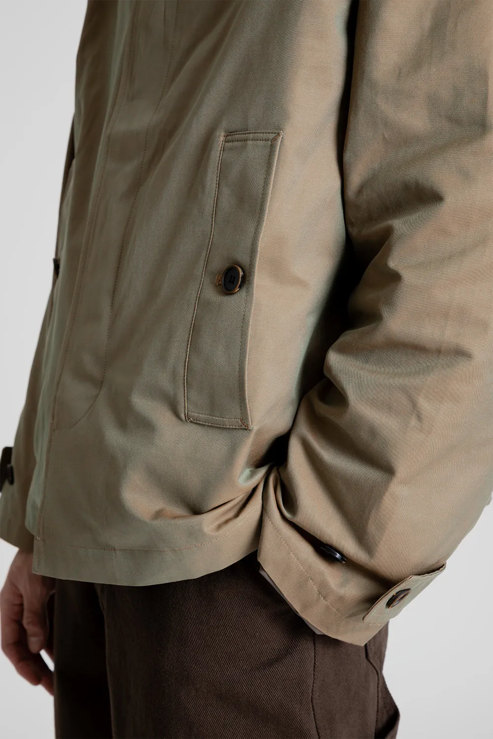 Solar Twill Balmacaan Half Jacket - Cappuccino sold by Wallace Mercantile product image thumbnail 5