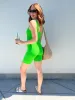 Lime Tank Scoop Neck Jumpsuit sold by Velvet House