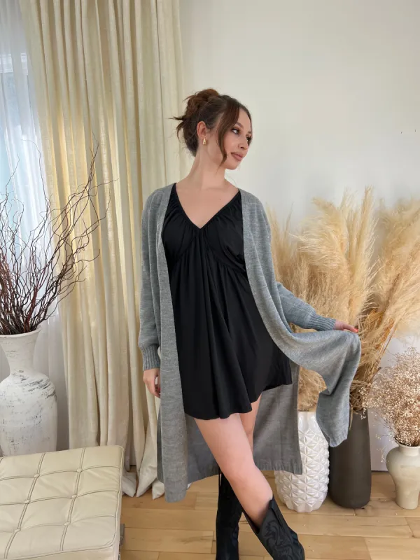 Perfectly Knit Cardigan - Grey sold by Velvet House