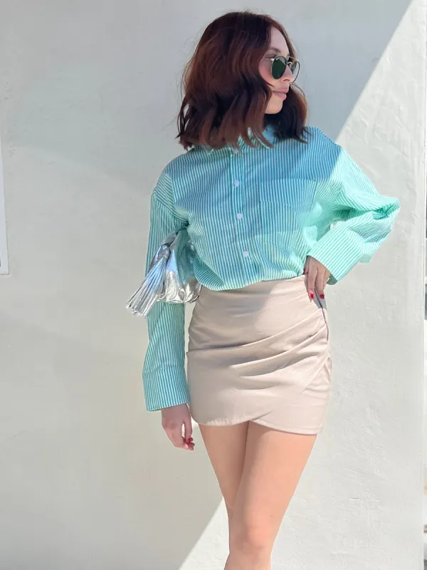 Peppermint Striped Shirt sold by Velvet House