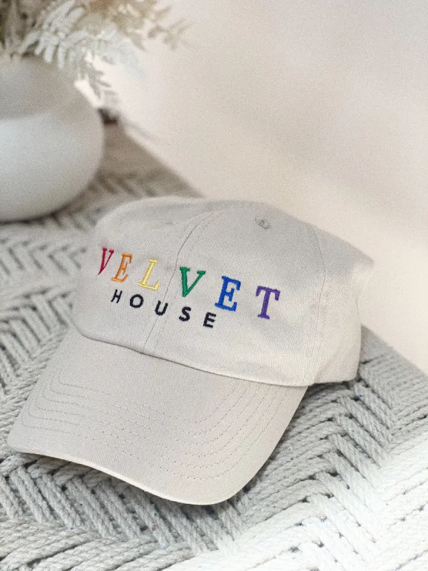 Pride Velvet House Logo Dad Cap made by Velvet House