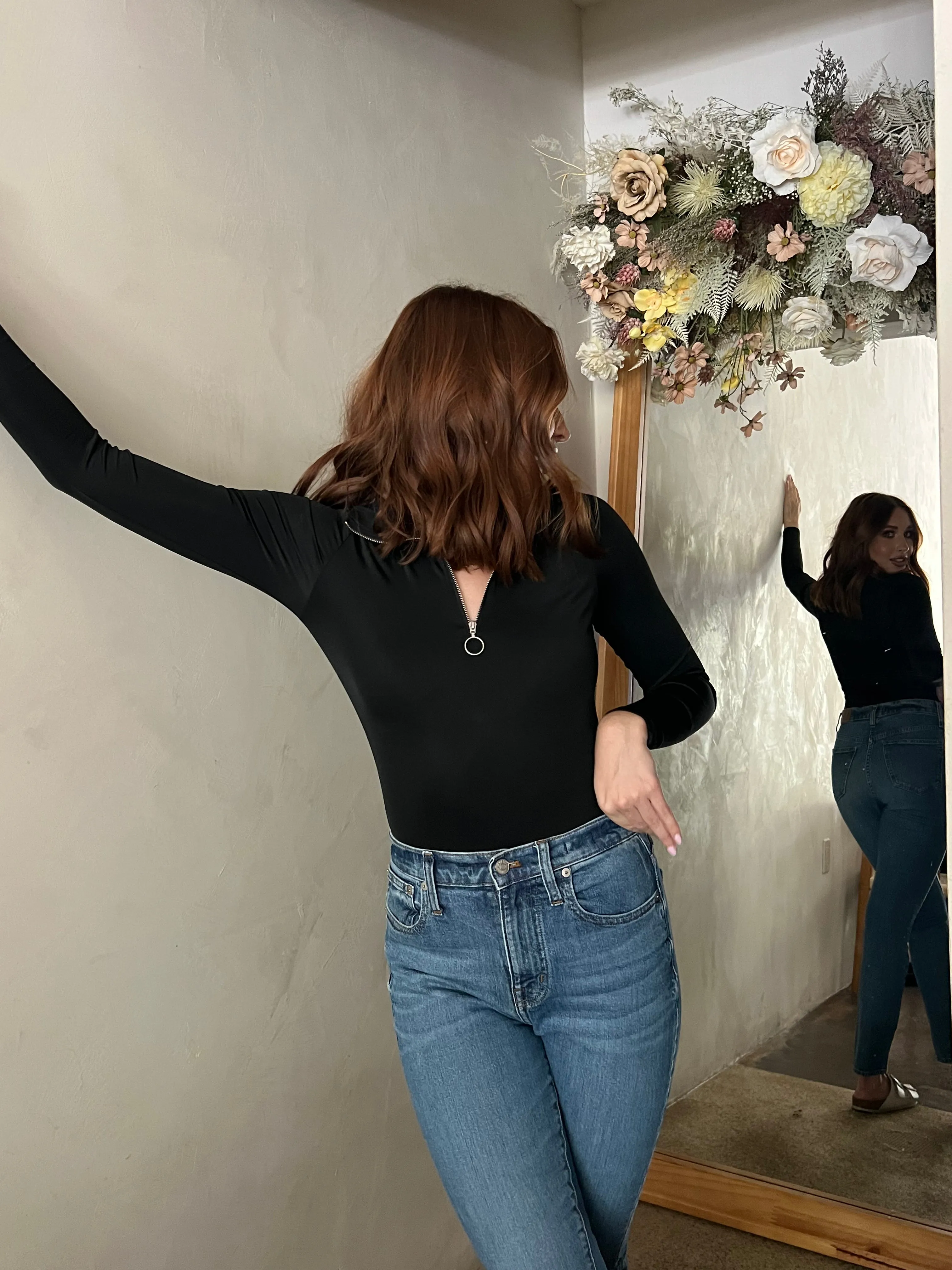 Scuba Mock Neck Bodysuit sold by Velvet House product image thumbnail 4