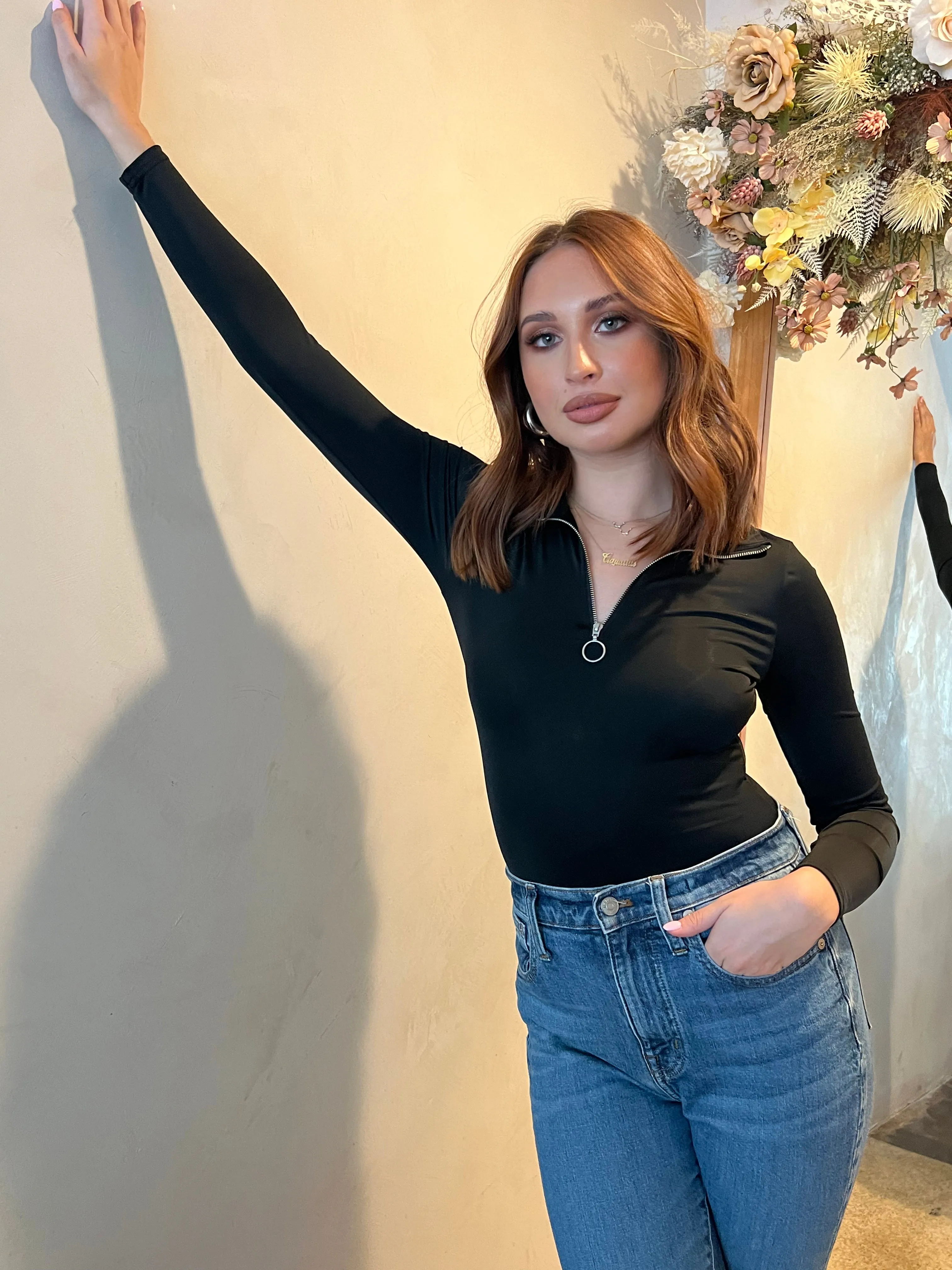 Scuba Mock Neck Bodysuit sold by Velvet House product image thumbnail 2