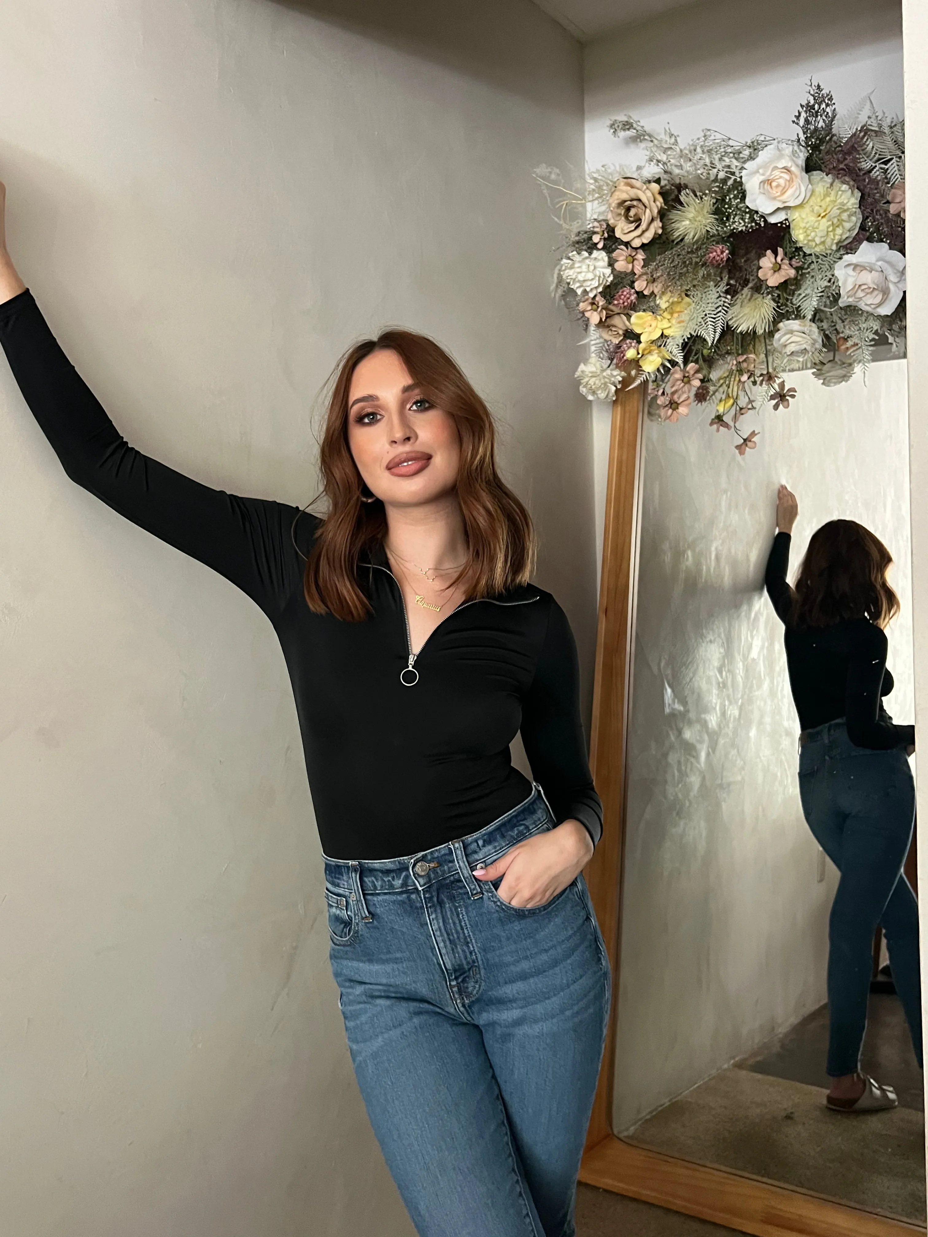 Scuba Mock Neck Bodysuit sold by Velvet House product image thumbnail 3